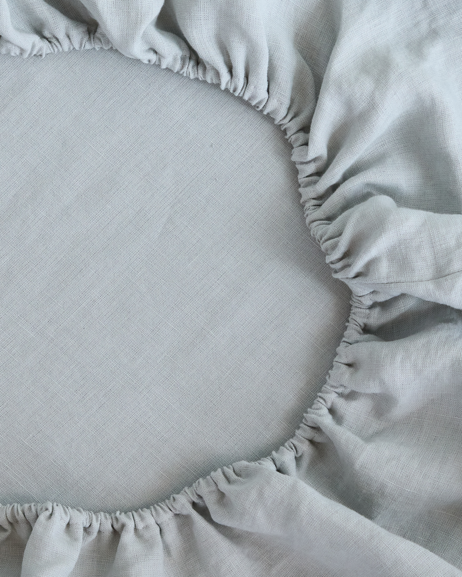 European Linen Piped Sheet Set - Mist/White, King