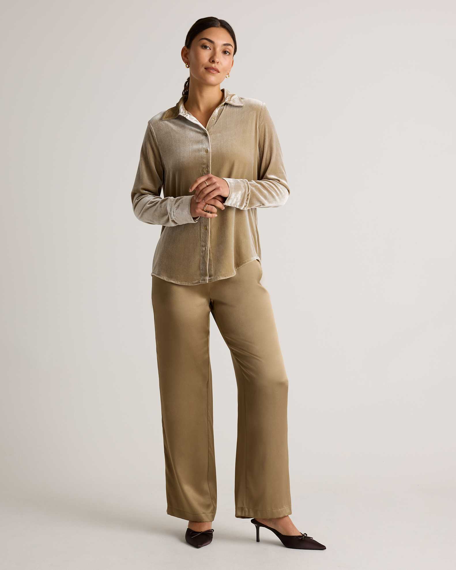 Women's Ultra-Stretch Ponte Cropped Wide Leg Pants (NEW)