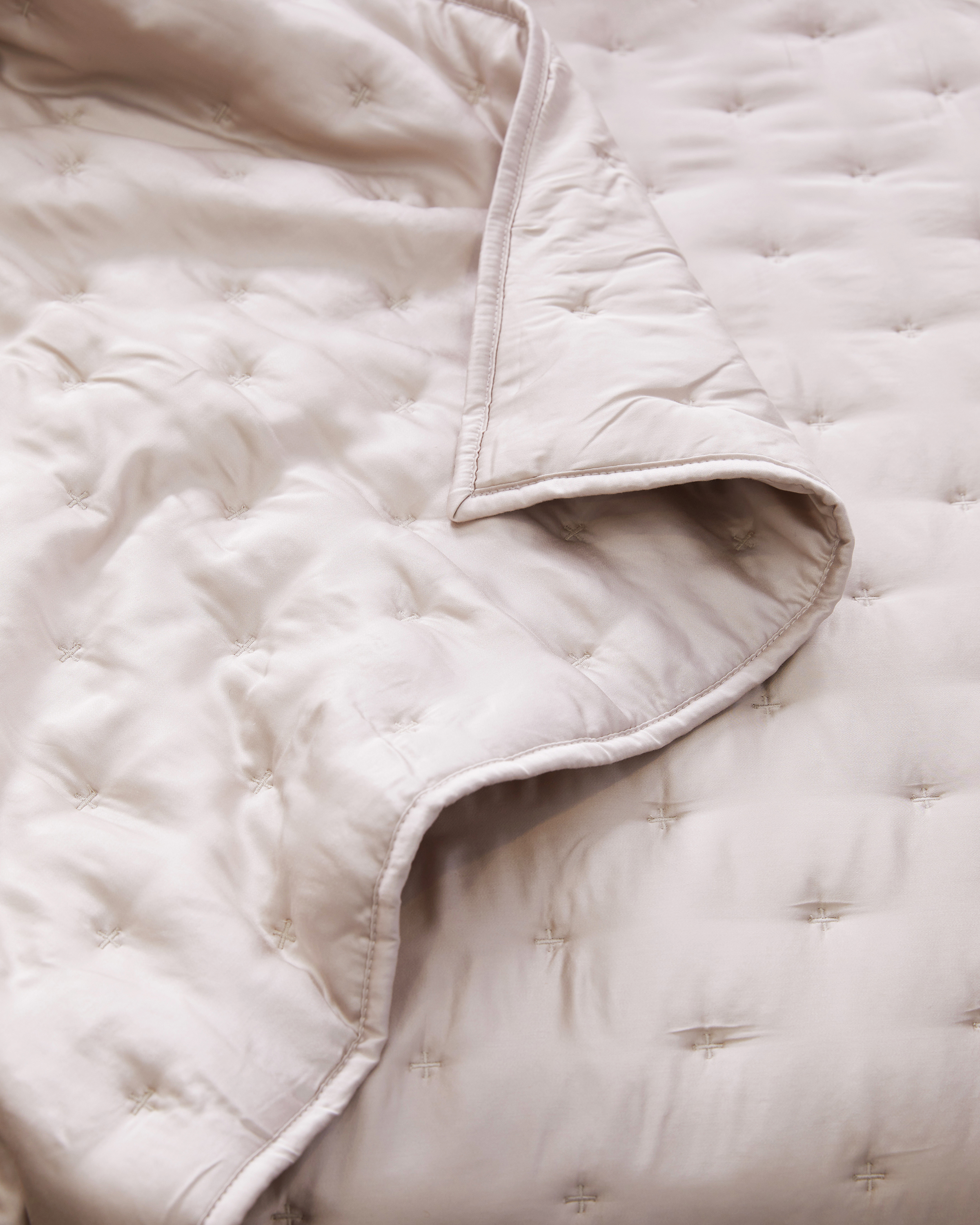 Bamboo Dream Quilt Set - Sand, Full/Queen