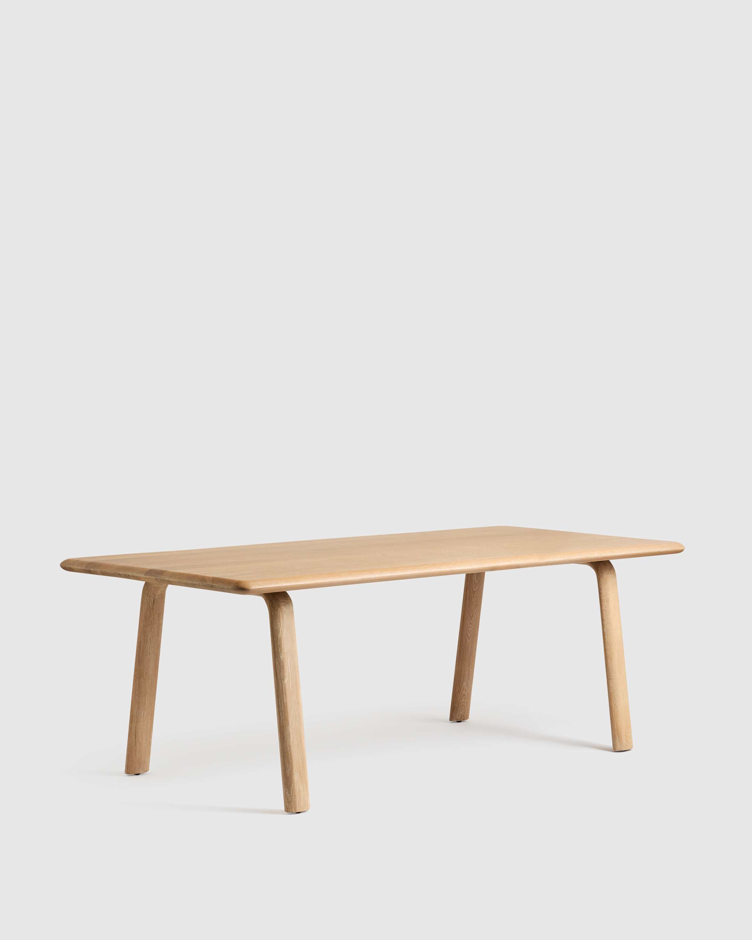 Solid Wood Dining Table with Rounded Legs - thumbnail 4