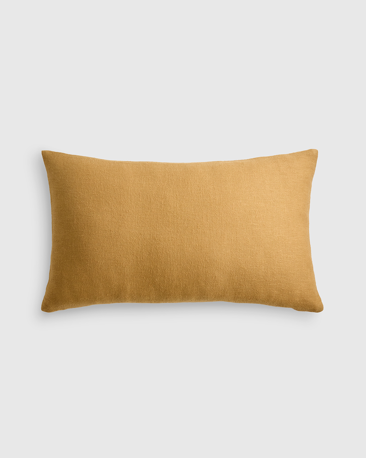Turmeric/Flax Reversible Linen Bamboo Pillow Cover