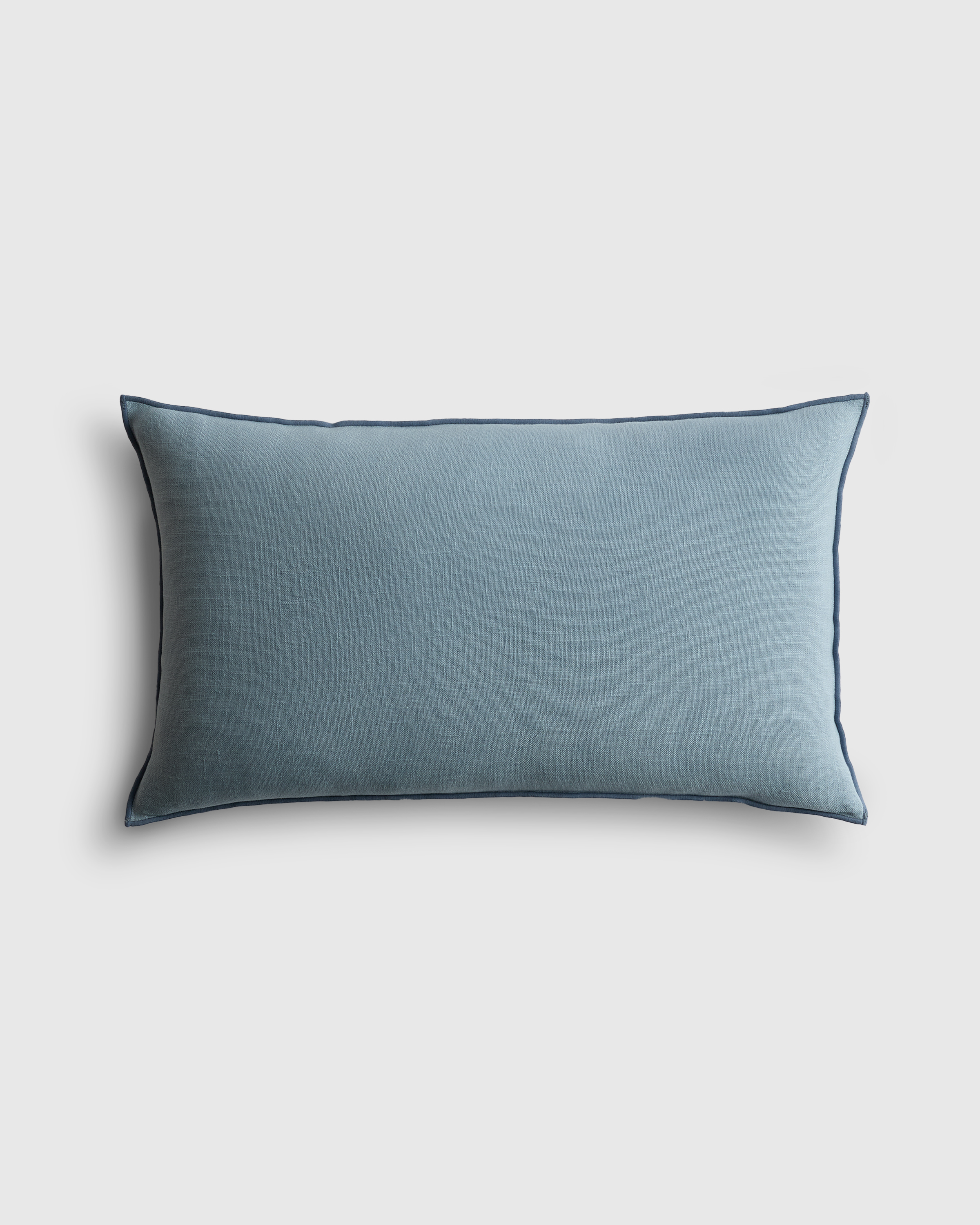 Faded Denim/Denim Contrast European Linen Pillow Cover