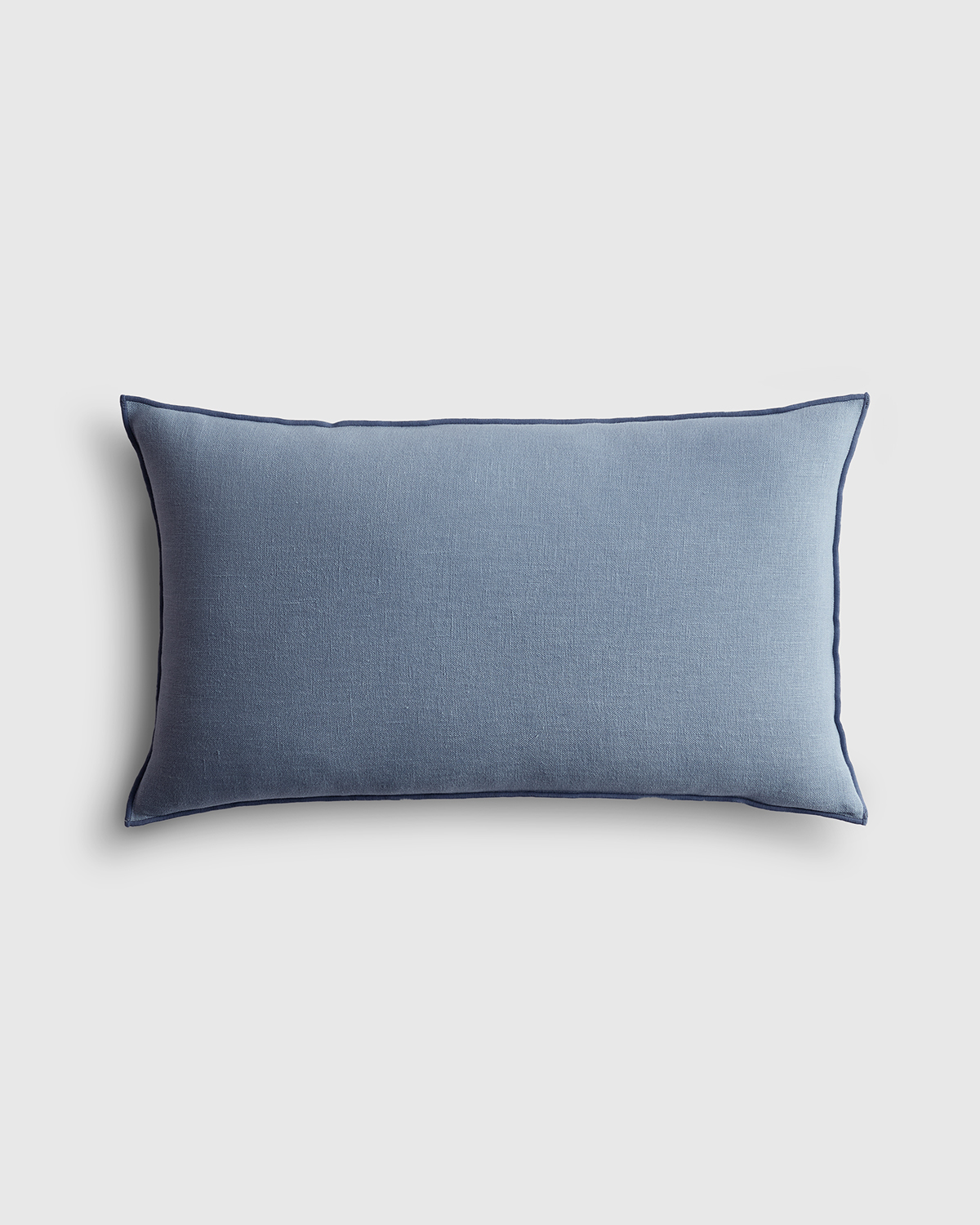 Faded Denim/Denim Contrast European Linen Pillow Cover