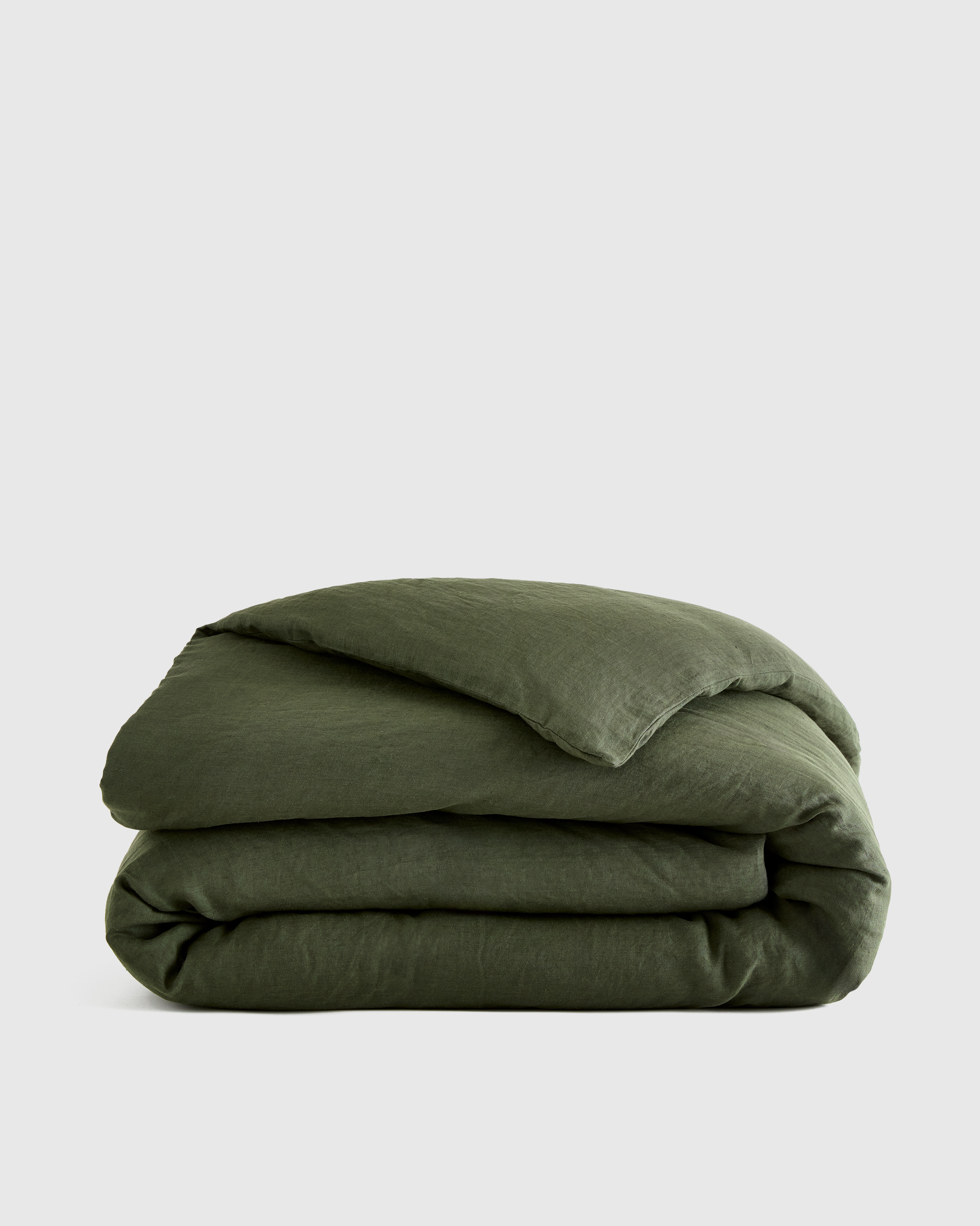 Pine European Linen Duvet Cover