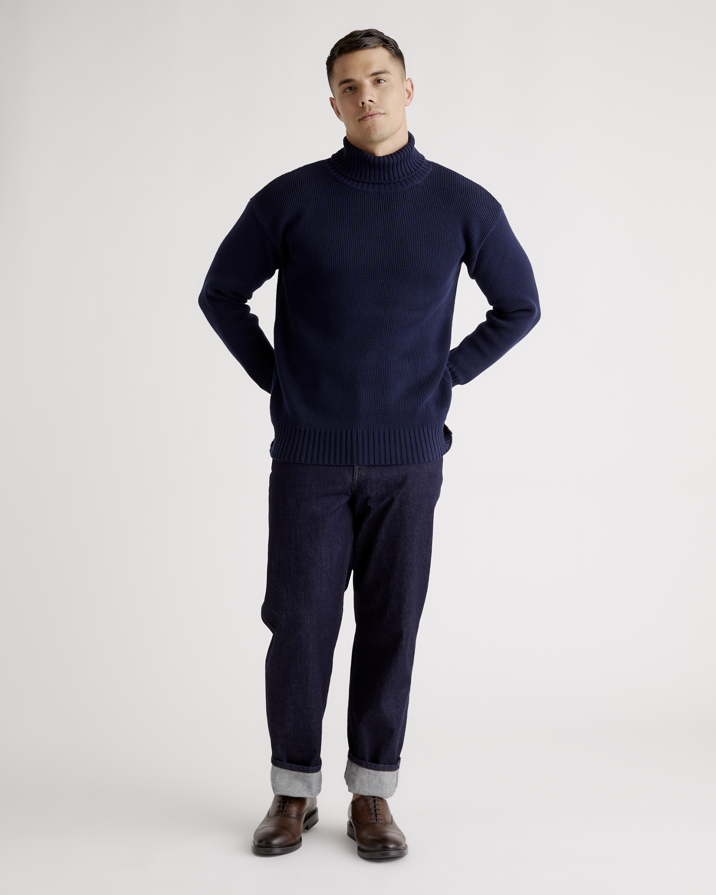 100% Organic Cotton Turtleneck Sweater