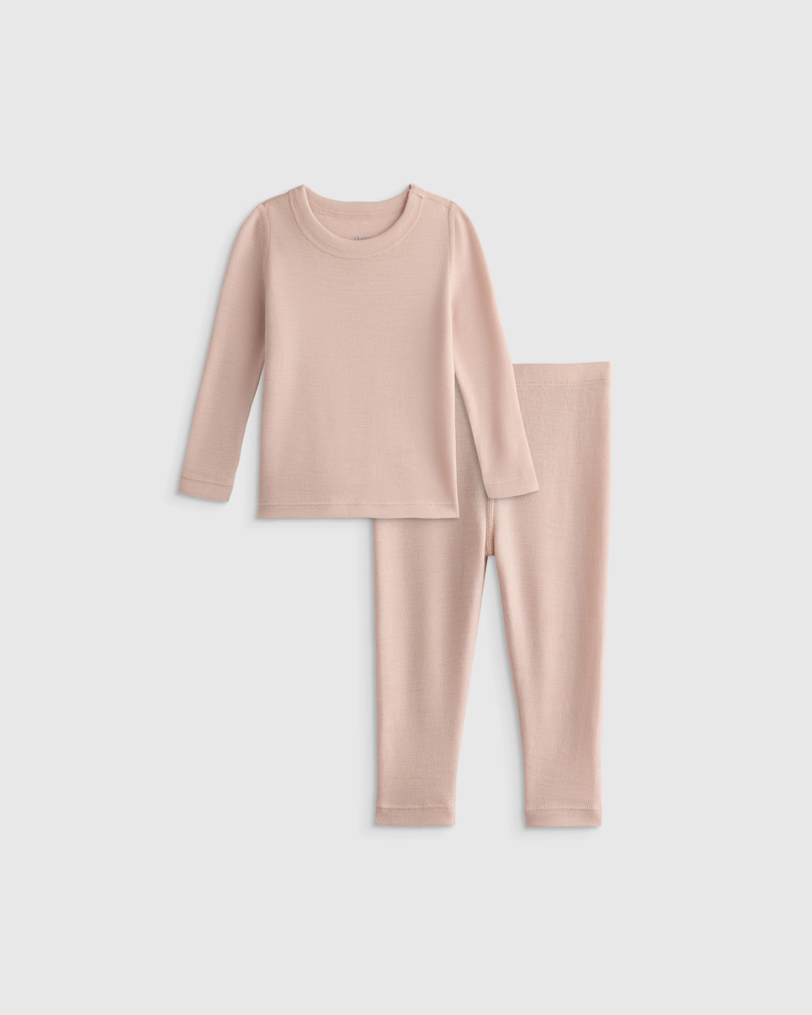 100% Merino Wool All-Season Base Layer Long Sleeve and Legging Set - Baby