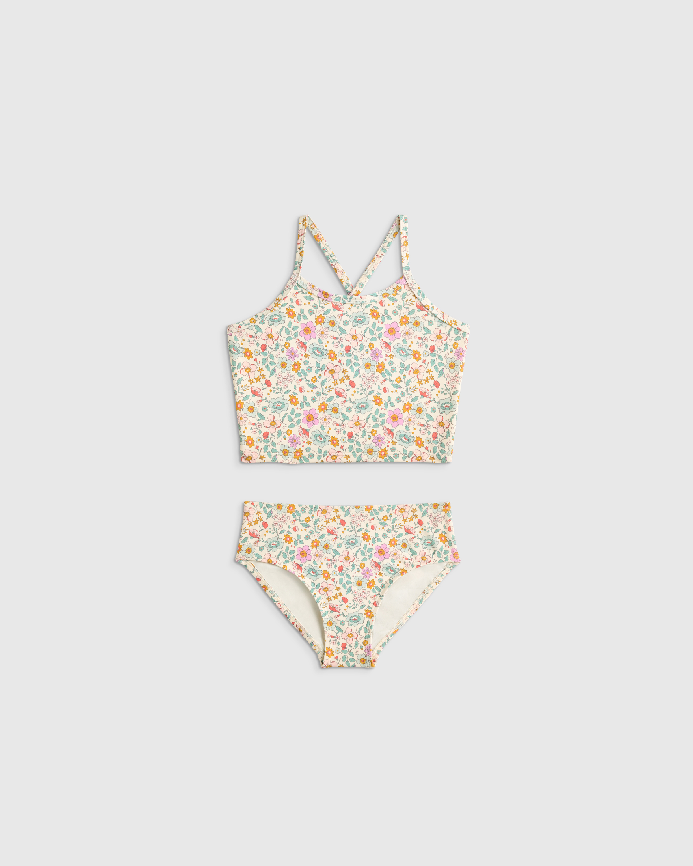 Soft Ditsy Floral Tankini Swimsuit