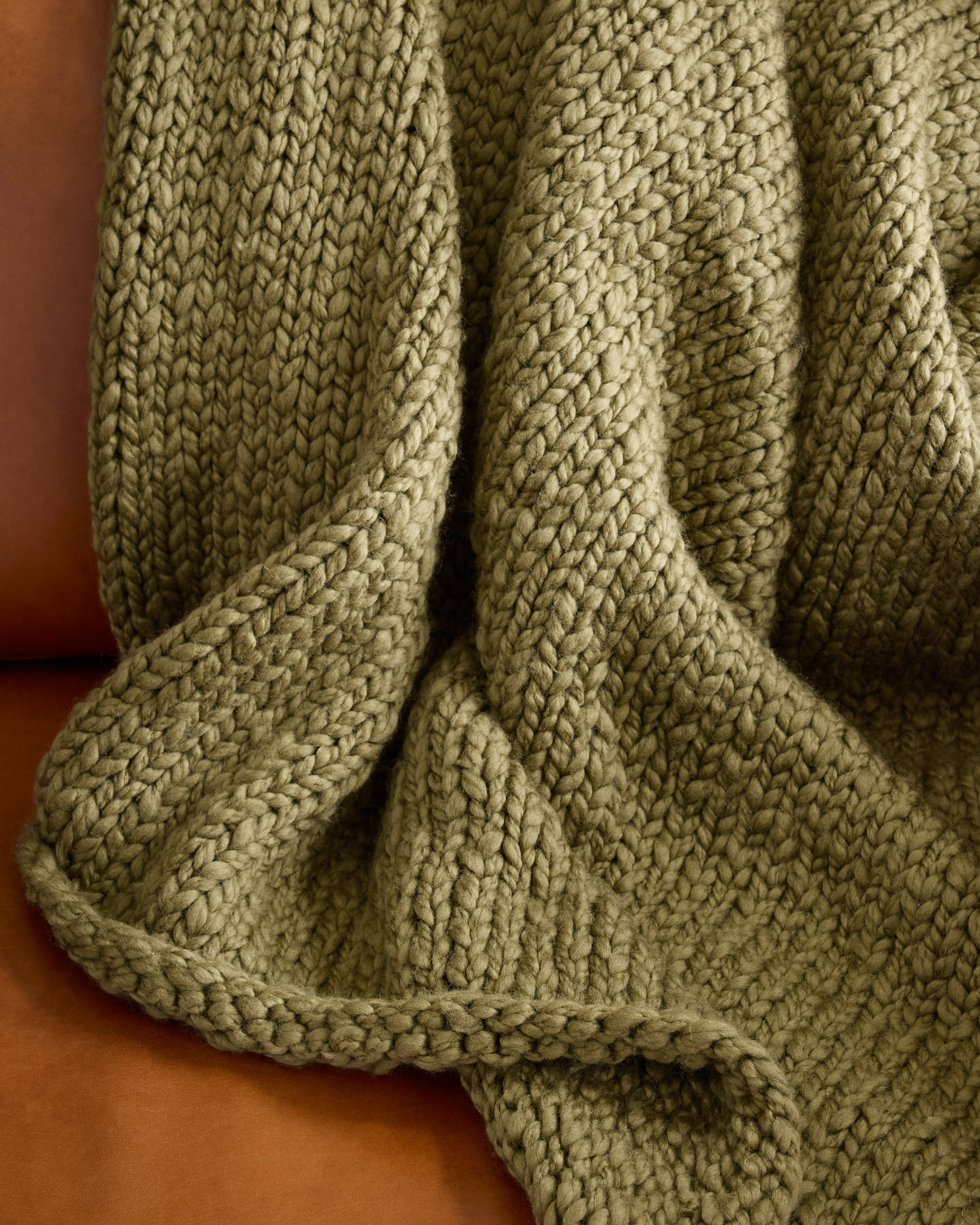 Amazon Green Chunky Knit Throw Chunky Knit Blanket Throw, 100