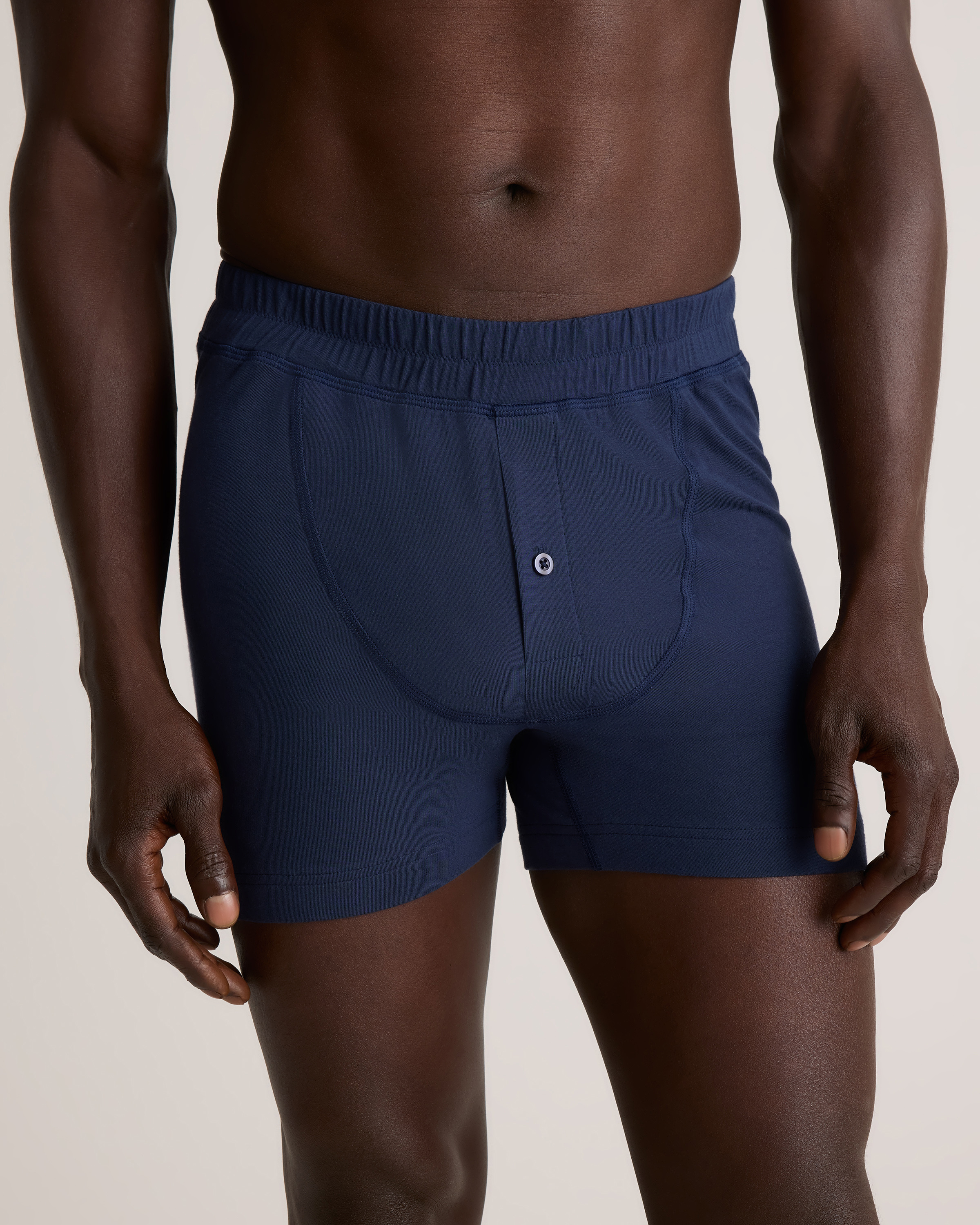 Navy Micromodal Stretch Boxer Short (3-Pack)