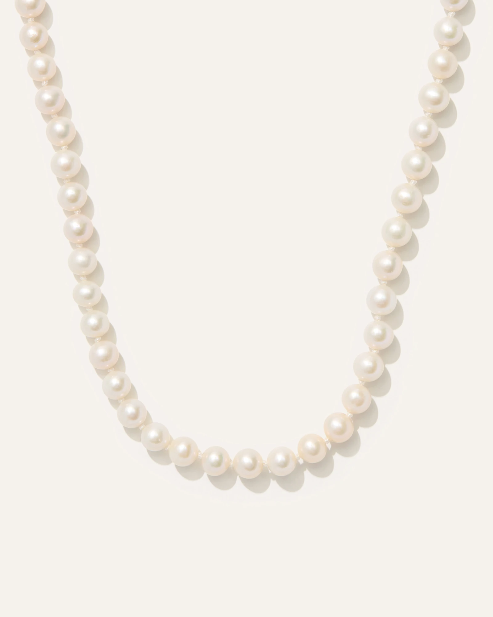 14K Gold Freshwater Cultured Pearl Strand Necklace in Yellow Gold