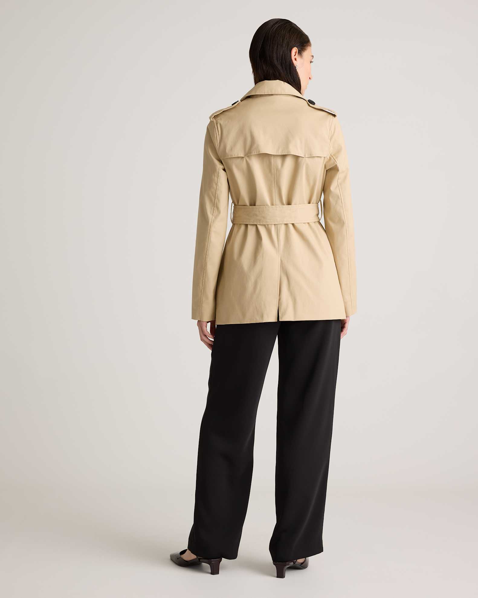 Comfort Stretch Short Trench Coat