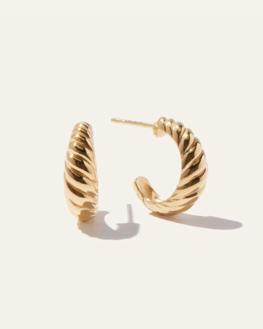Croissant Hoop Earrings