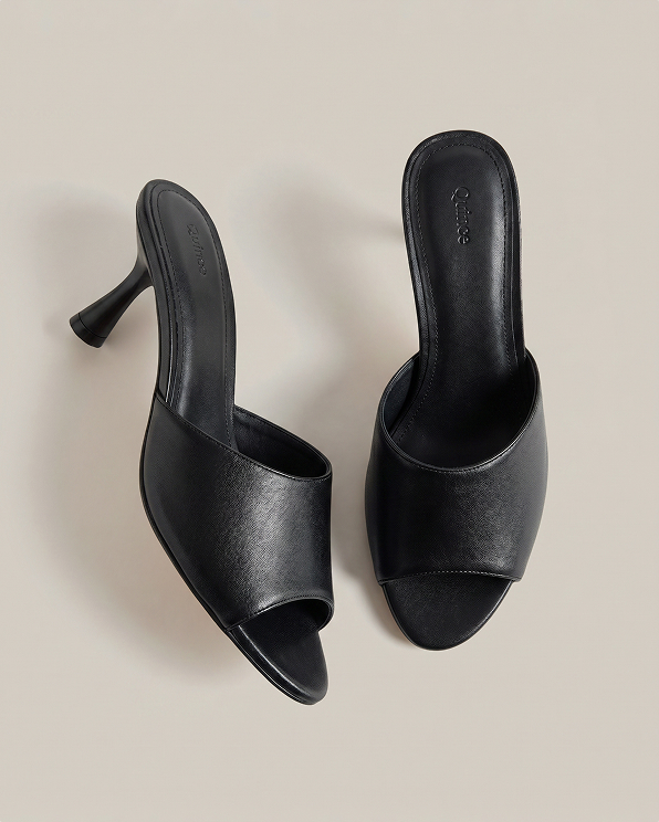 Italian Leather 65mm Stiletto Mule