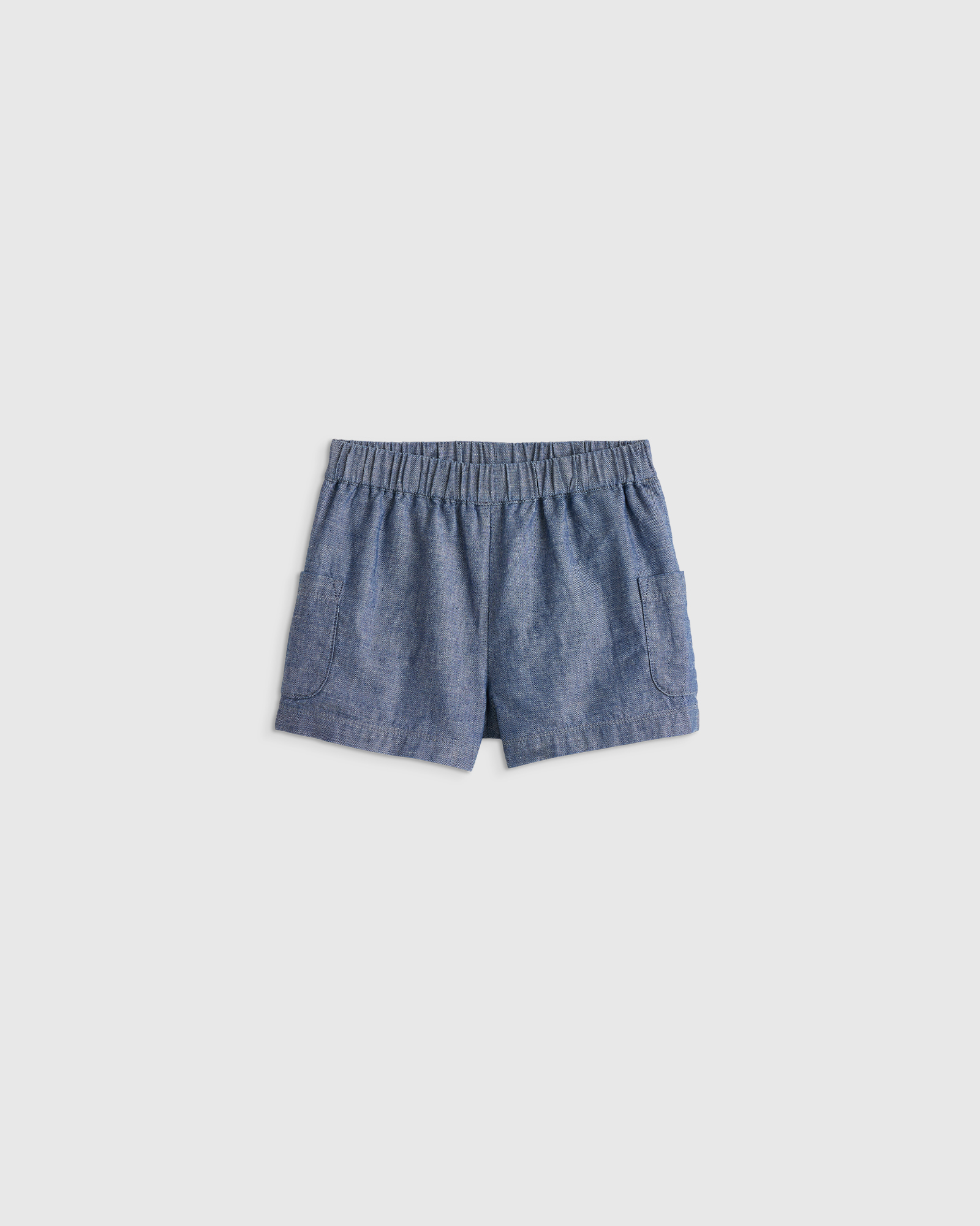 Chambray Girls Pull On Chambray Denim Short