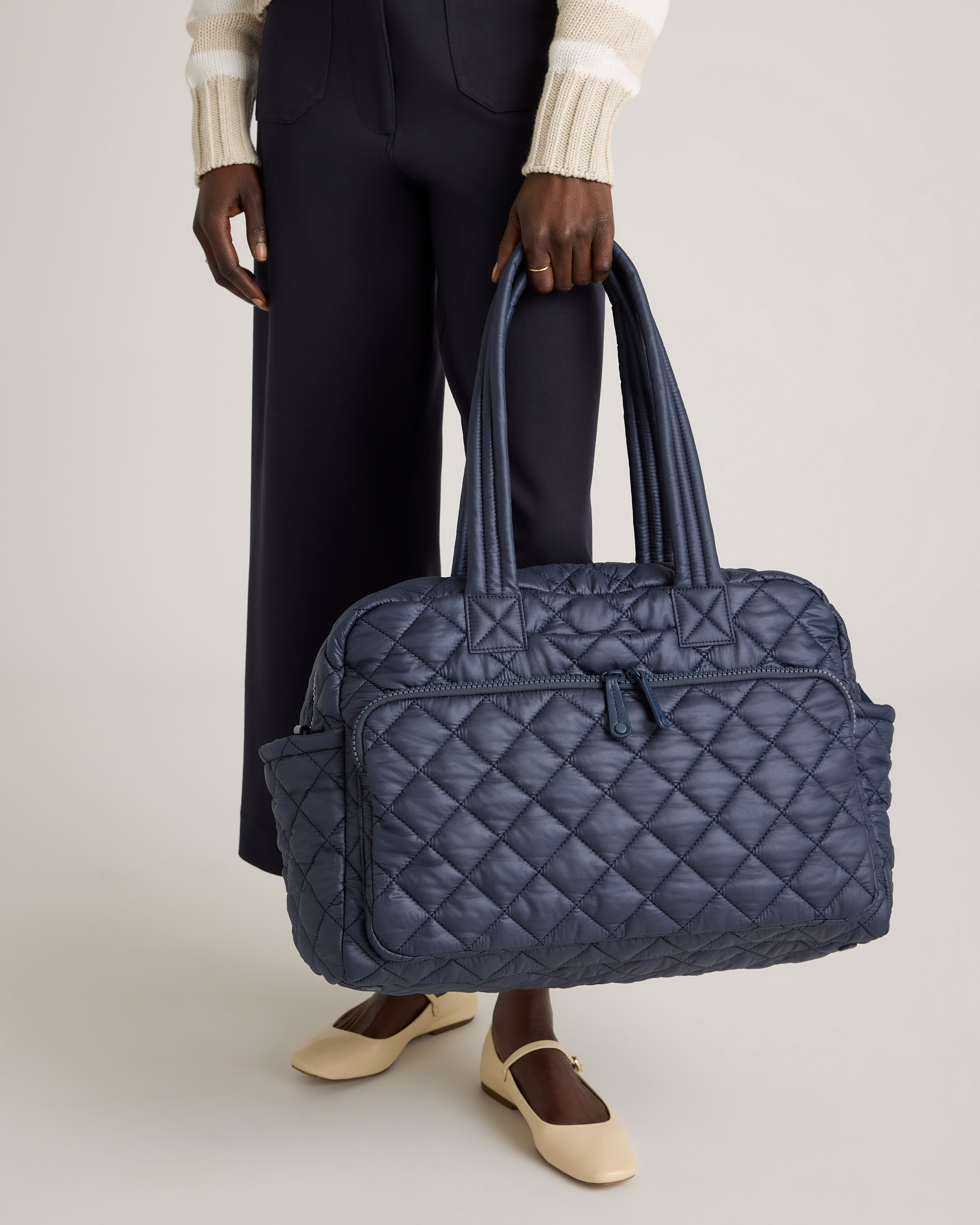 ユ*ー様 モンジー　キャリーバッグ ユ*ー様 モンジー キャリーバッグ Quilted Duffle Bag in Navy