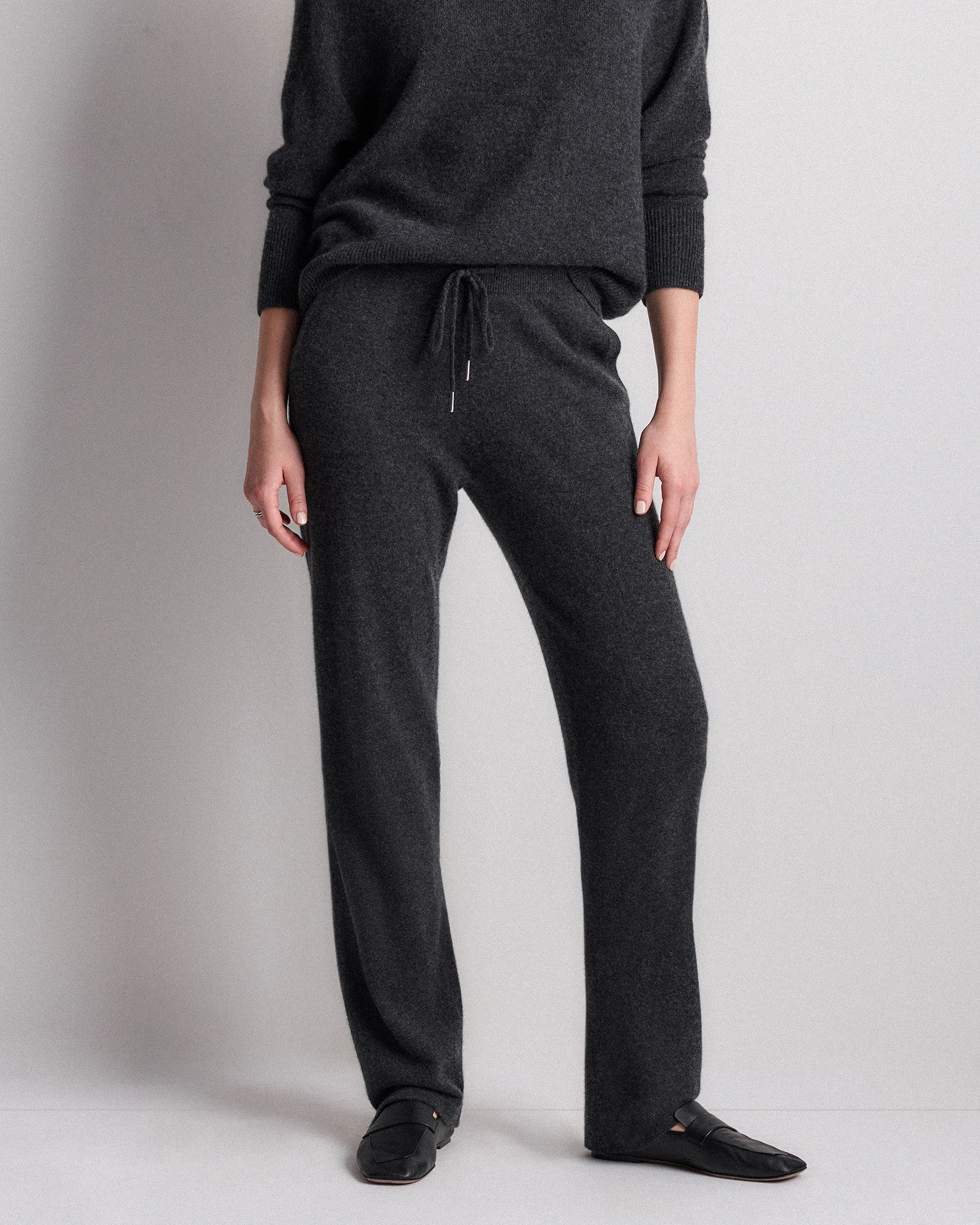 Cashmere Straight Leg Pants