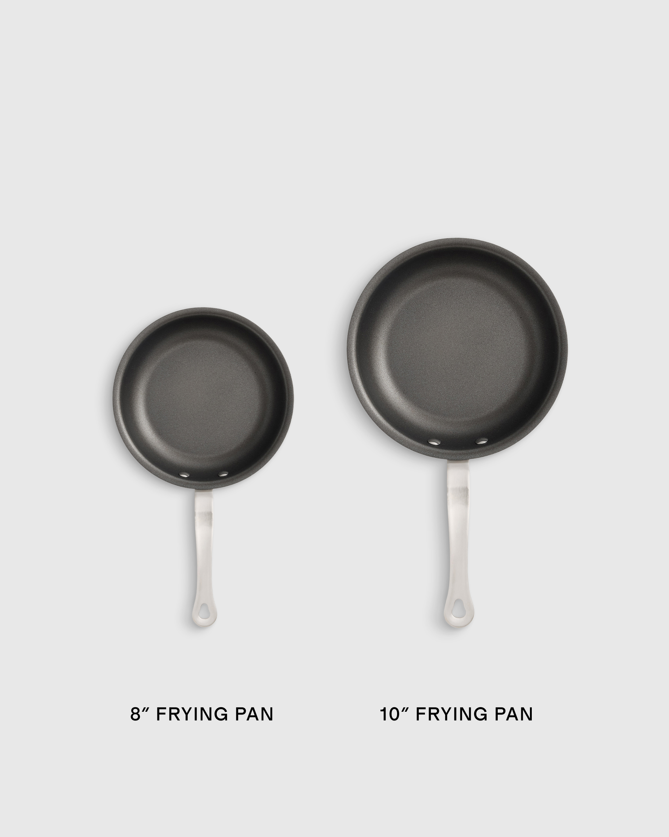 5-Ply Stainless Steel Nonstick Cookware: 2-Piece Frying Pan Set: 8" & 10" - Thumbnail 5