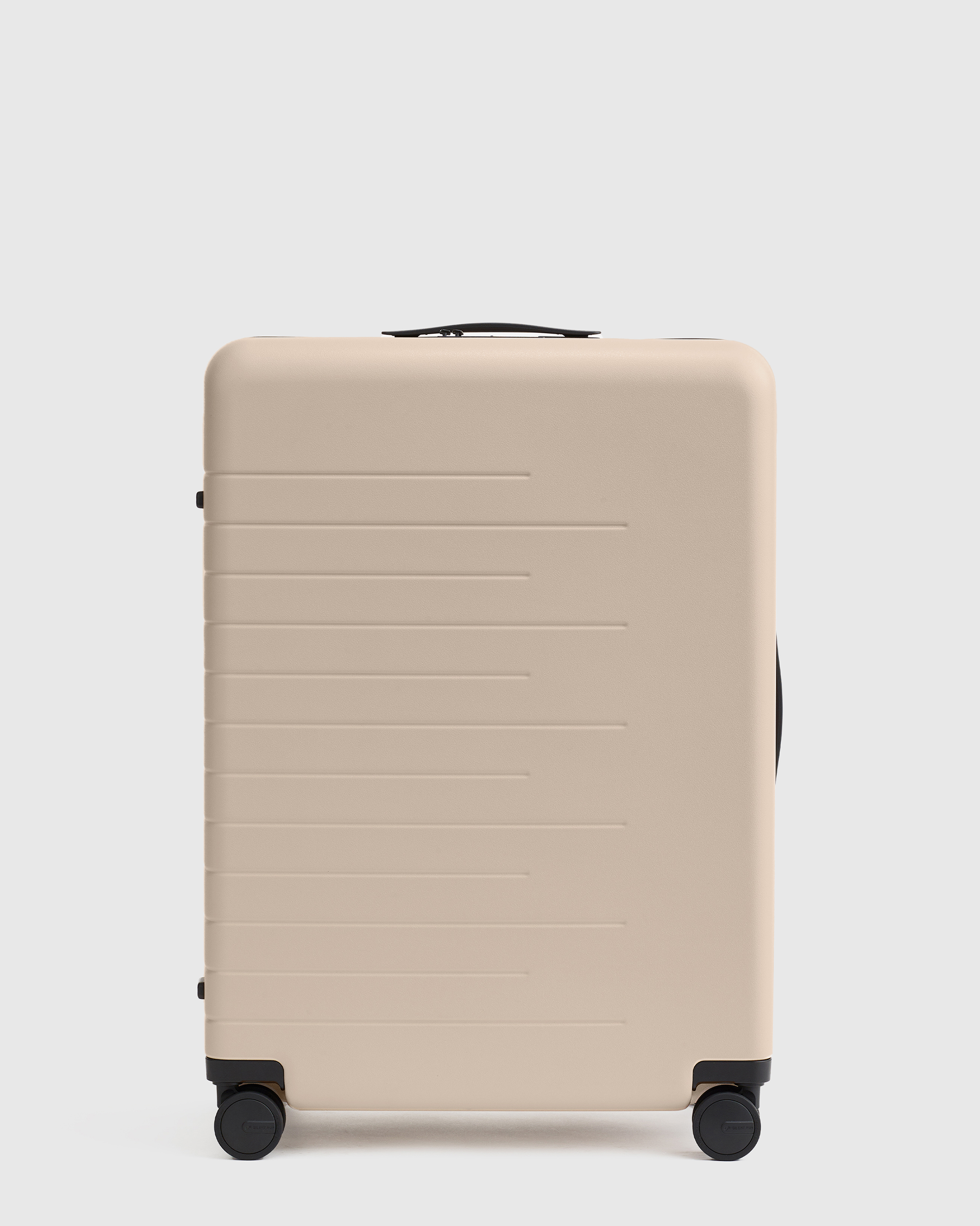 Tan Large Check-In Suitcase