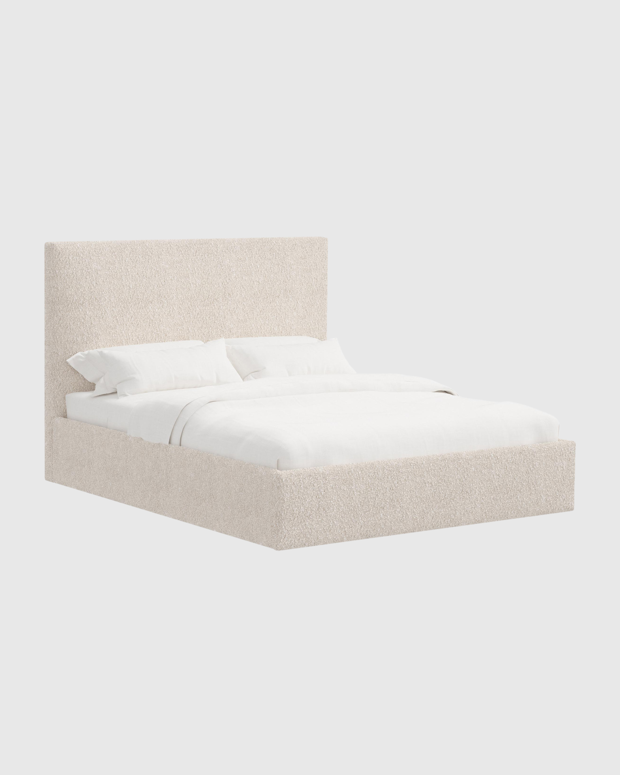 Plush Boucle Square Bed - Thumbnail 5