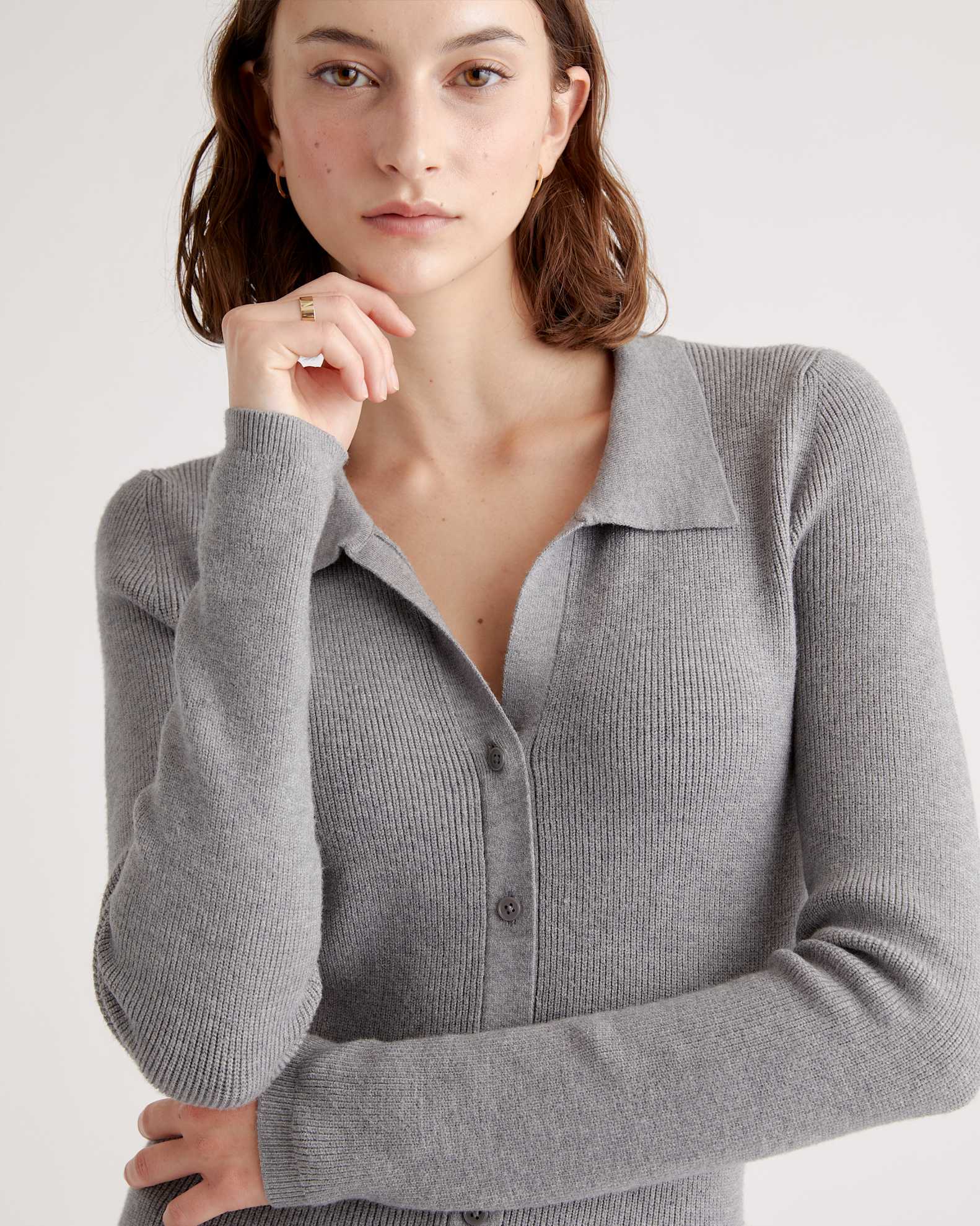 Eco-Knit Button-Up Sweater Dress Eco-Knit Button-Up Sweater Dress