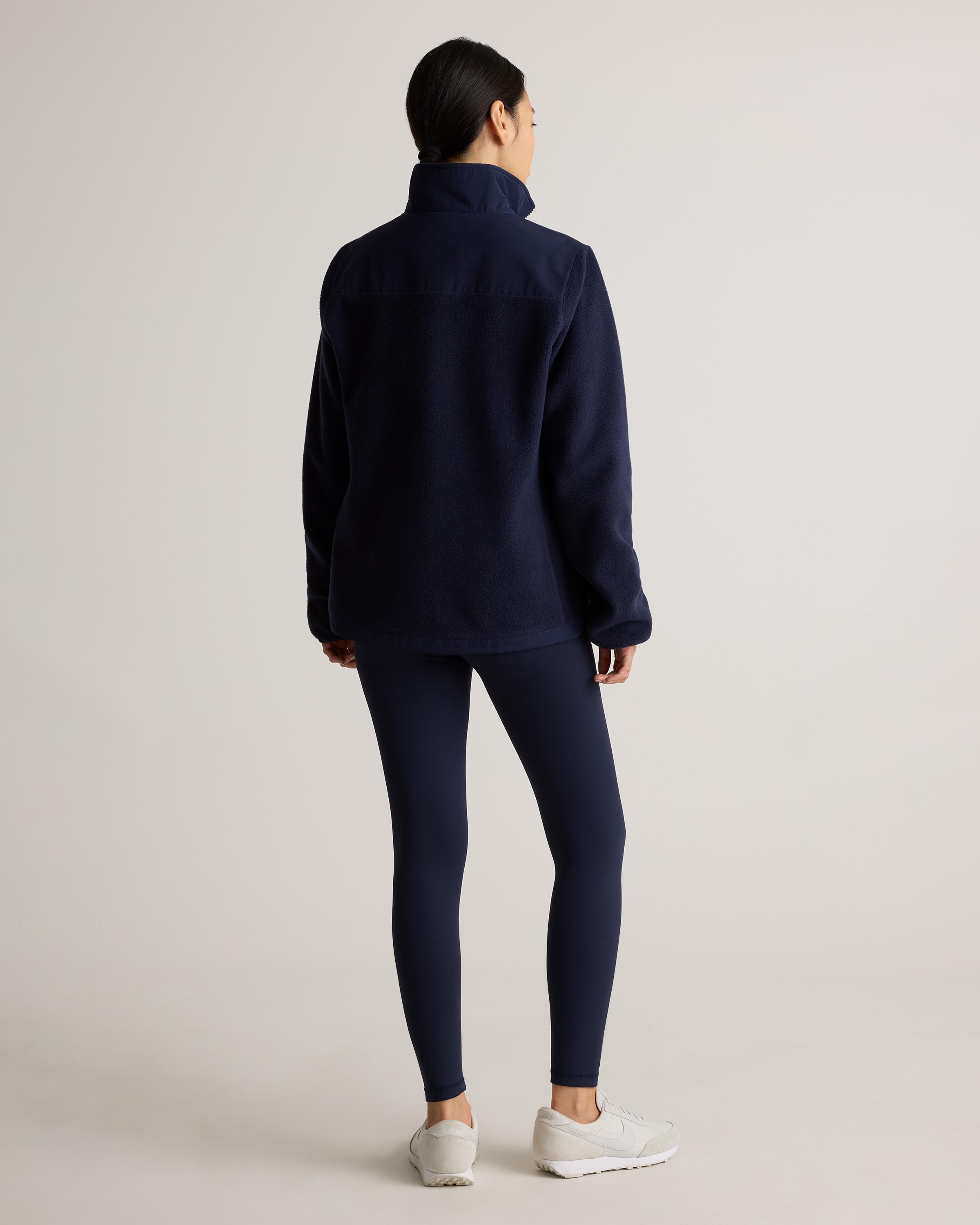 Polar Fleece Full-Zip Jacket in Deep Navy