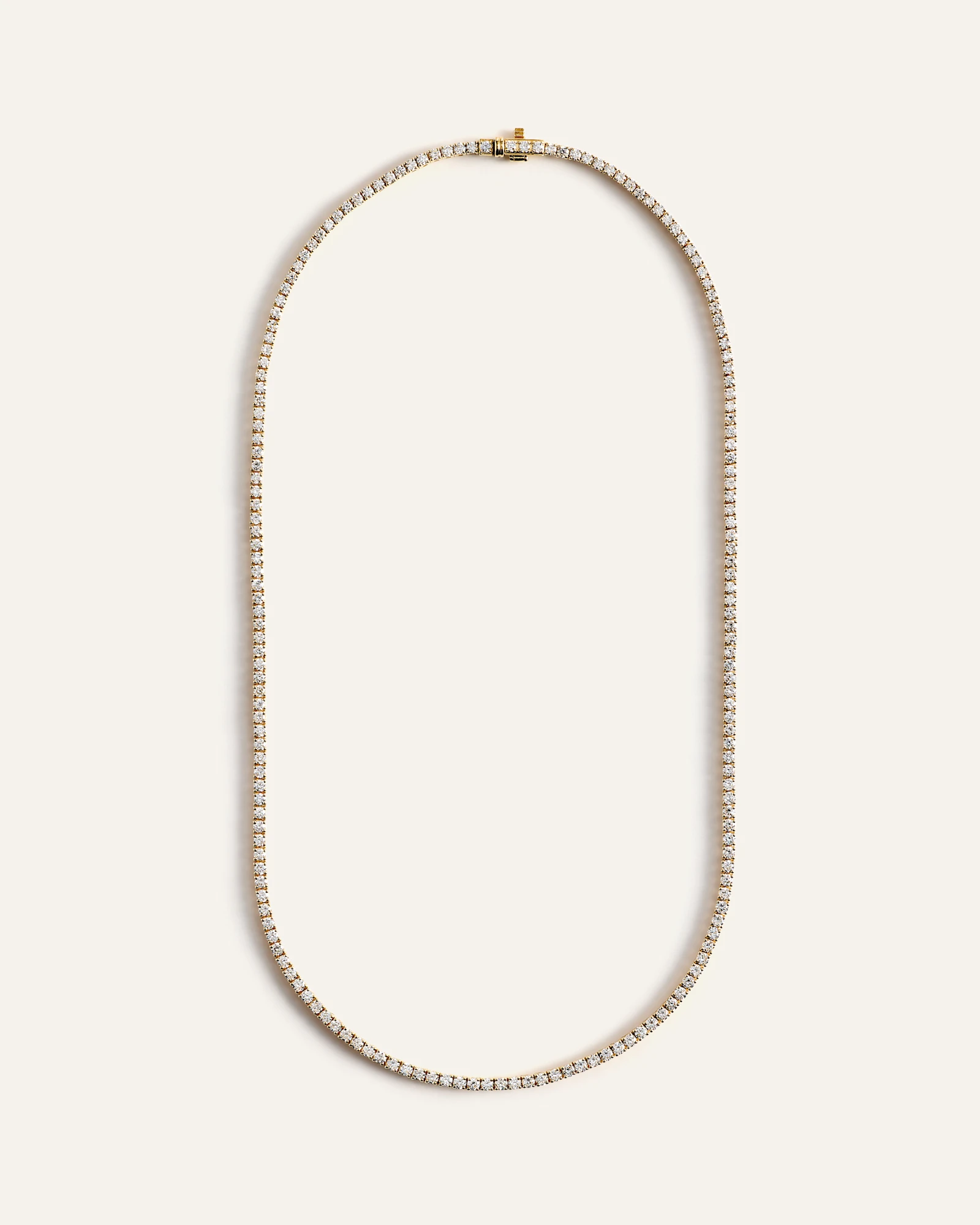 14K Gold Lab Grown Diamond Tennis Necklace