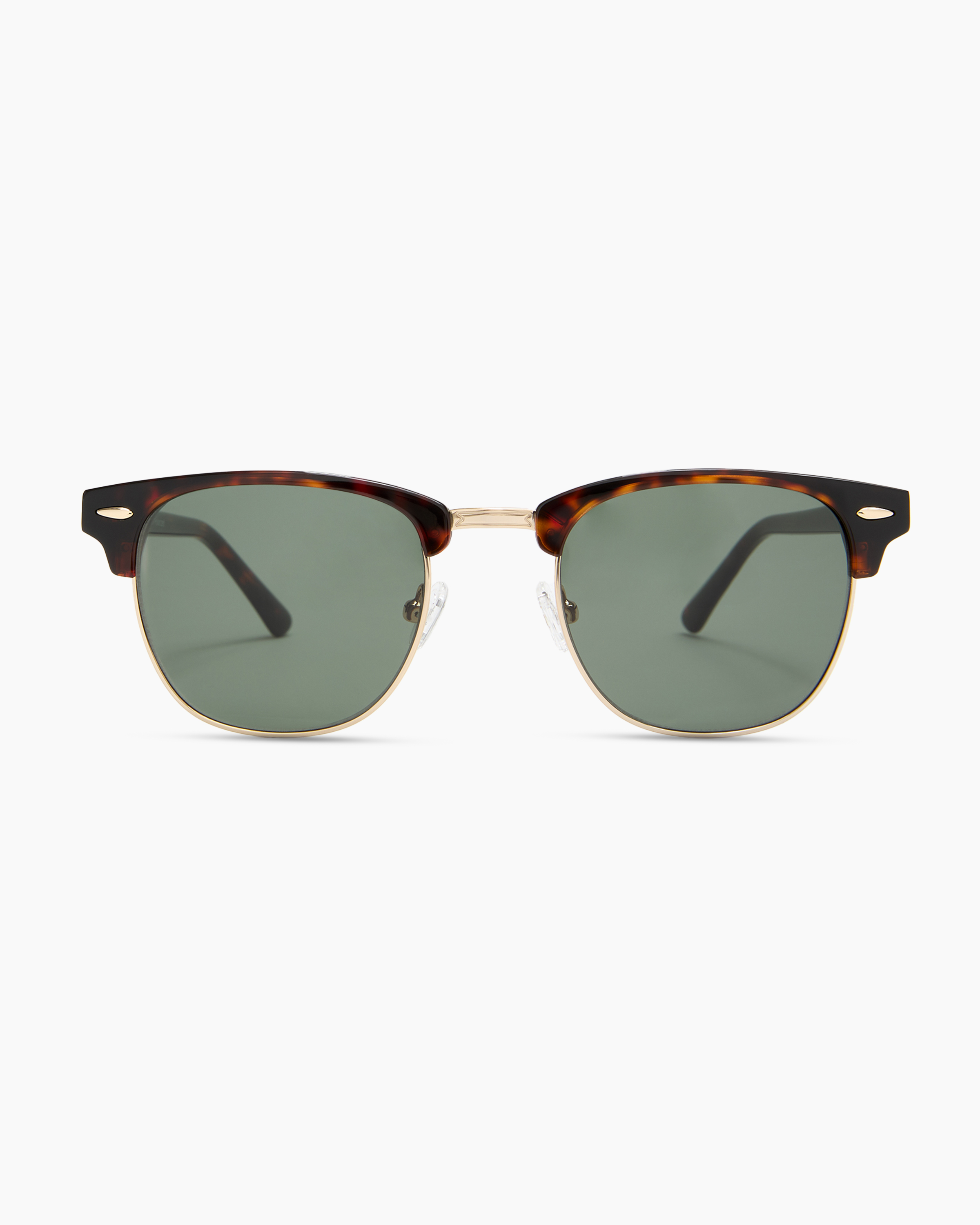Quince Avery Polarized Acetate Sunglasses In Tortoise With Green Lens