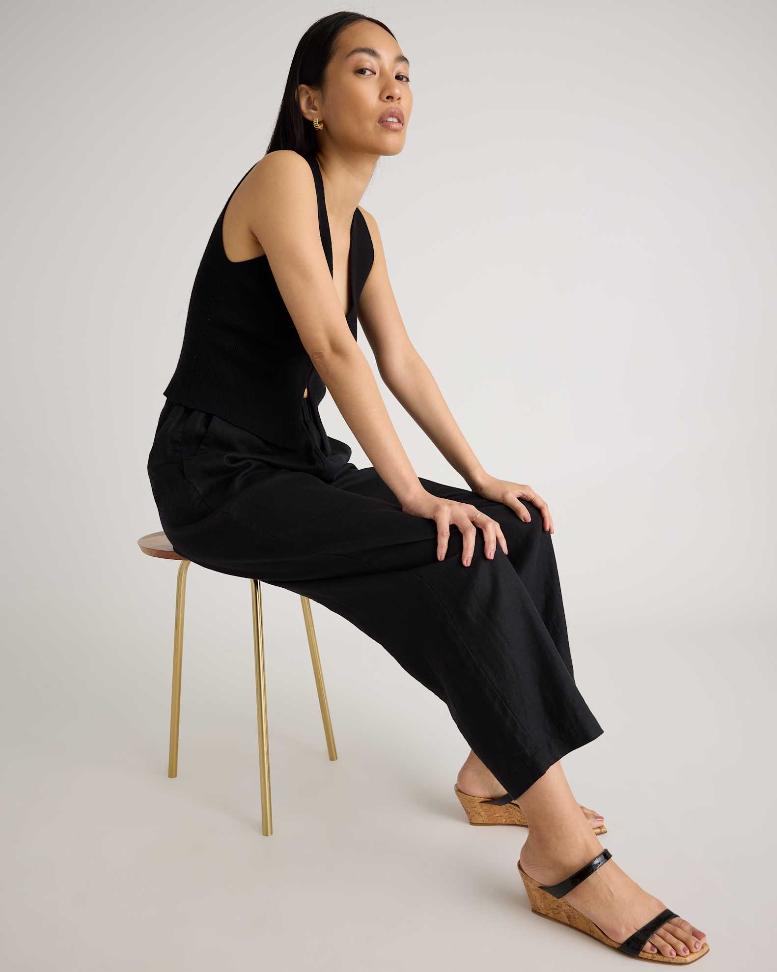 black linen dress pants women 2 Ways to Wear Black Linen Pants