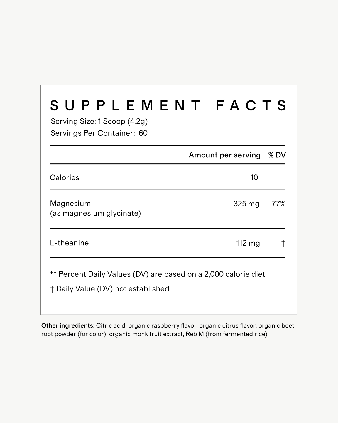 supplement facts