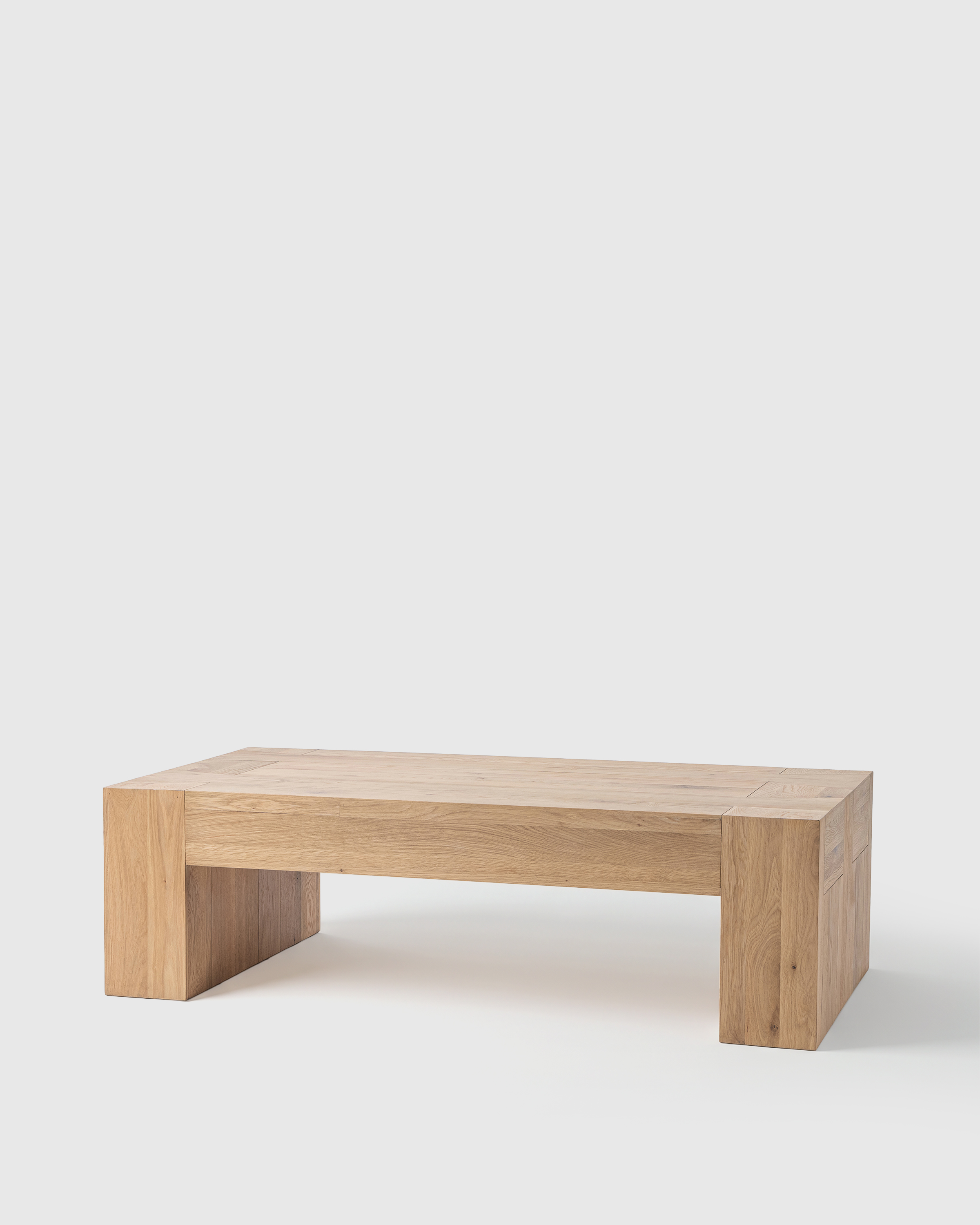 Reclaimed Oak Waterfall Coffee Table - thumbnail 3