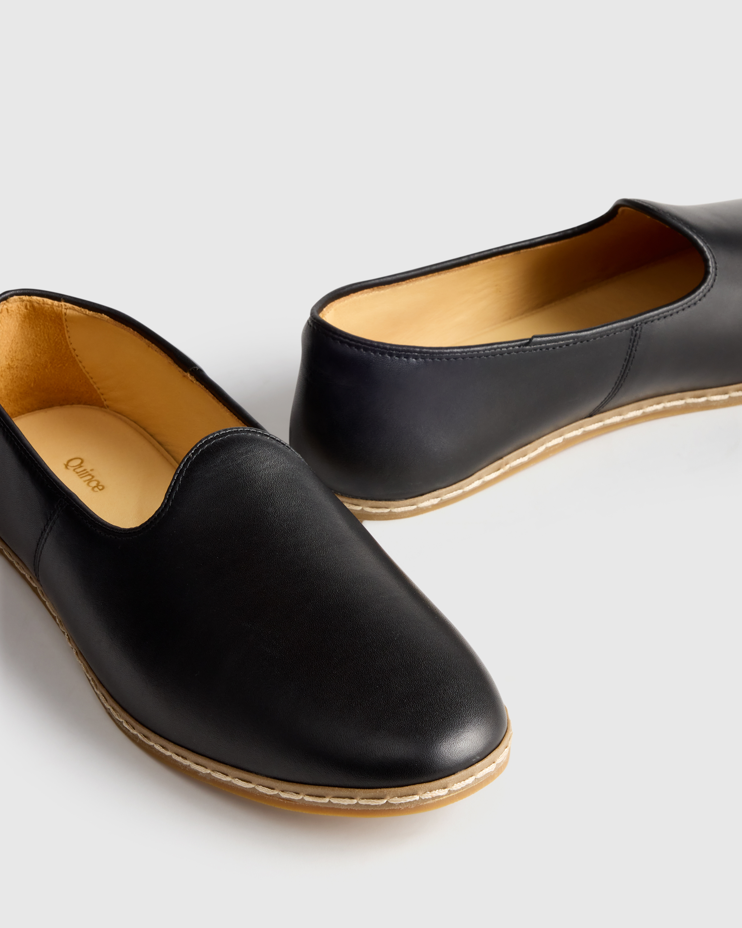 Scott Black Textured Leather Slip-On Loafers with Tan Interior Buy Off The Hook Black Monro Loafer Formal Casual Slip-On  main image 4