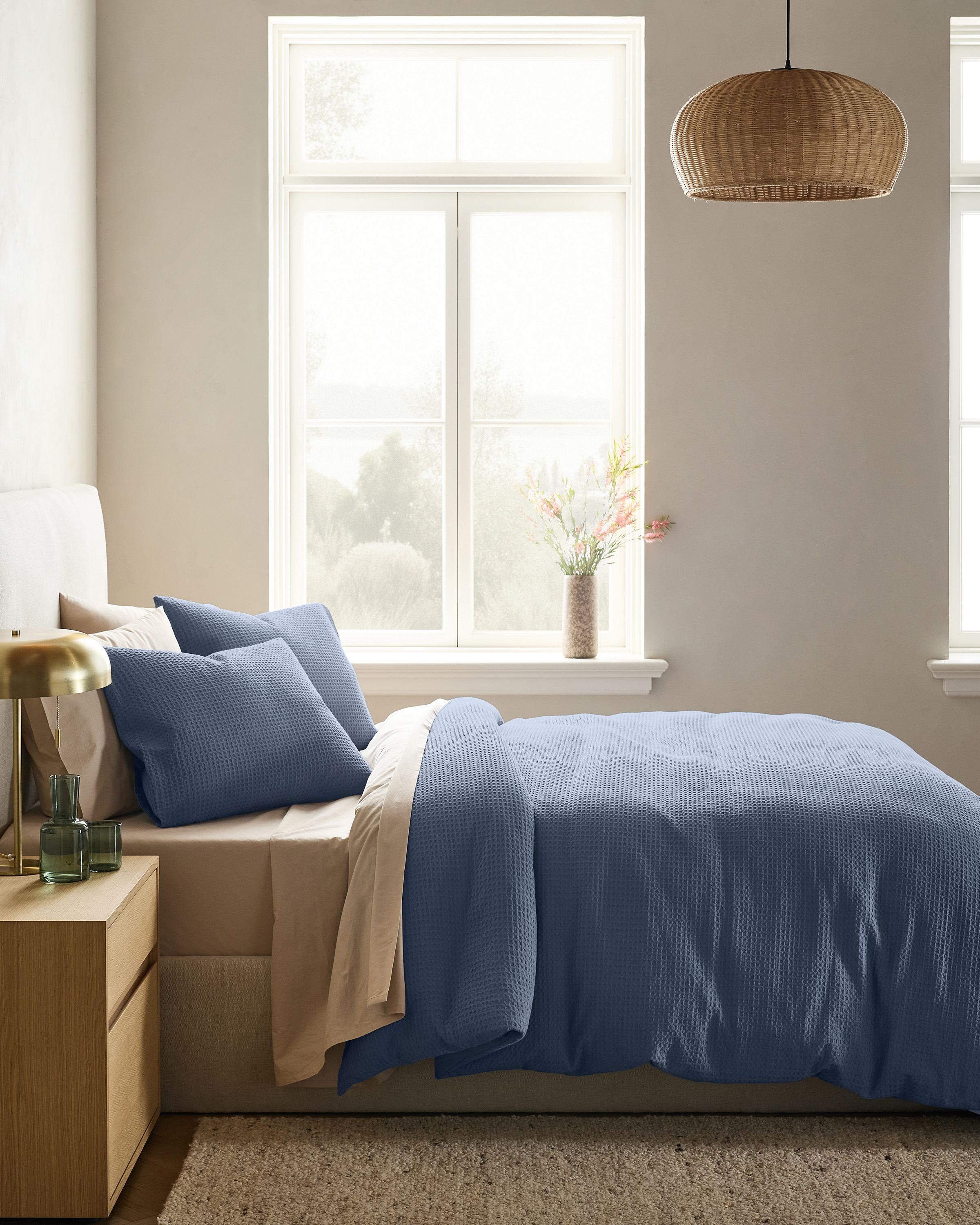 Mineral Organic Luxe Honeycomb Duvet Cover