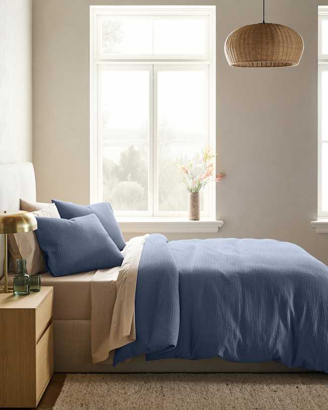 Mineral Organic Luxe Honeycomb Duvet Cover