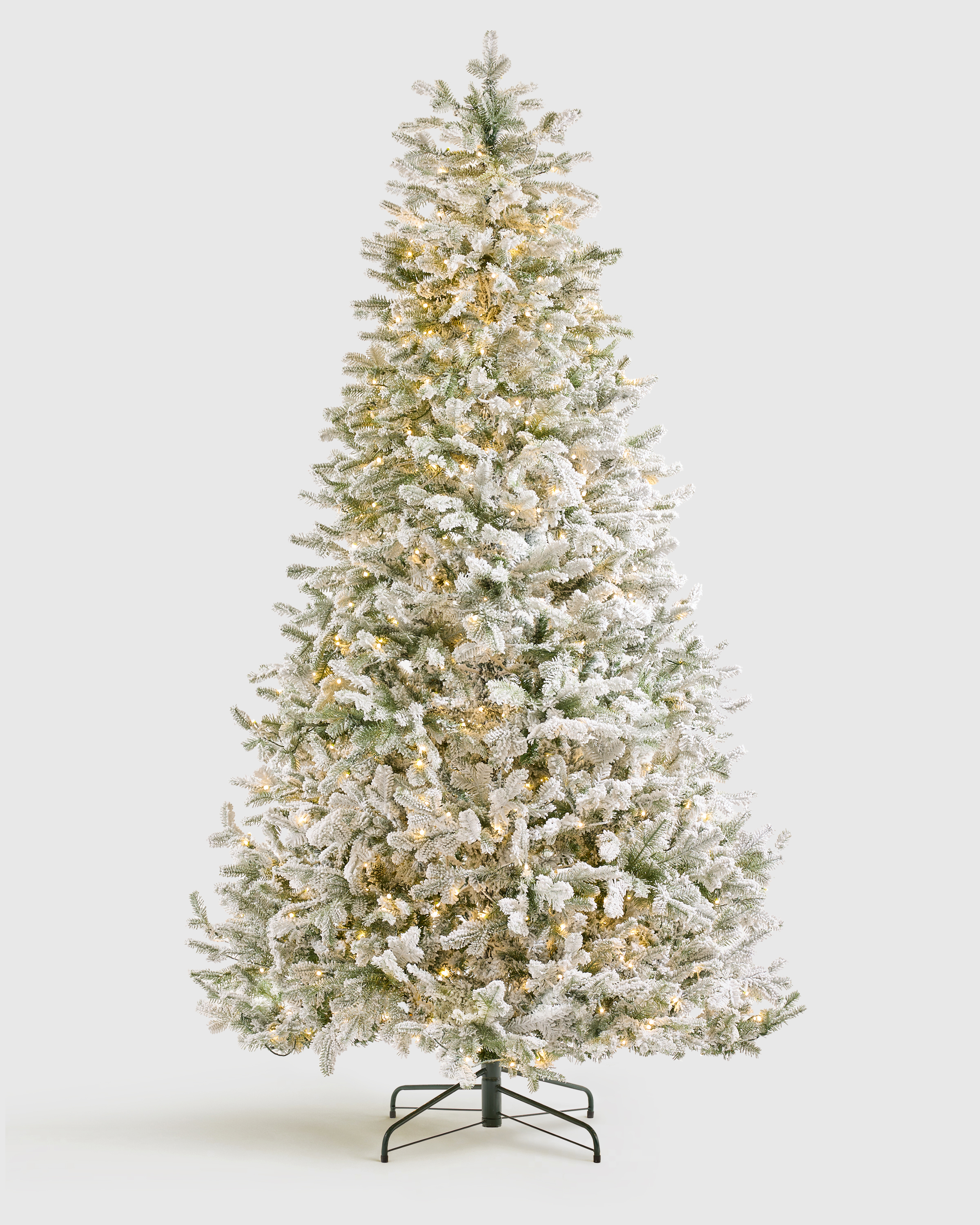 Forest Green Frosted Fraser Fir Artificial Christmas Tree: Lit