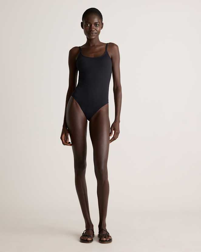Italian Plunge One-Piece Swimsuit