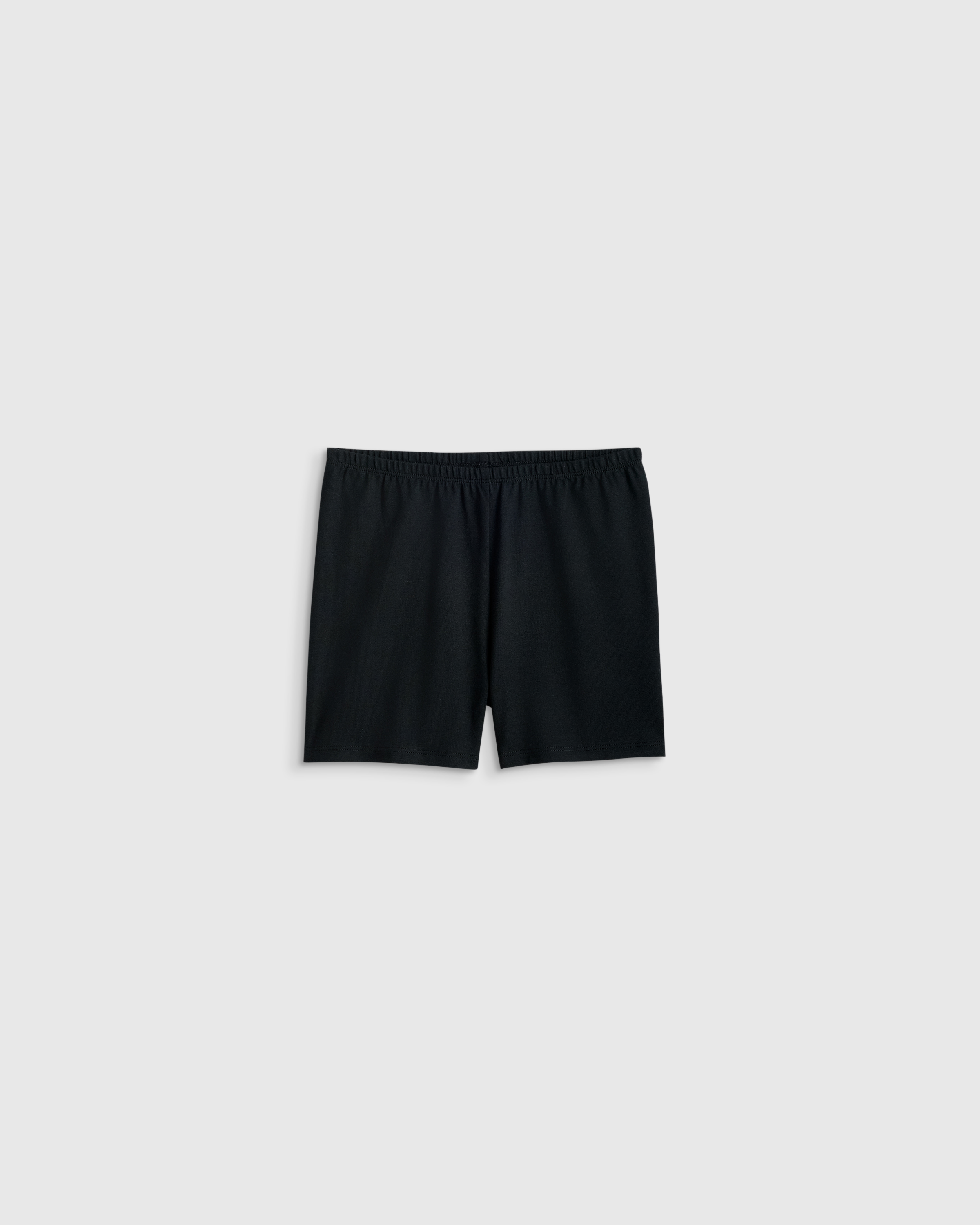 Black Organic Cotton Cartwheel Shorts 