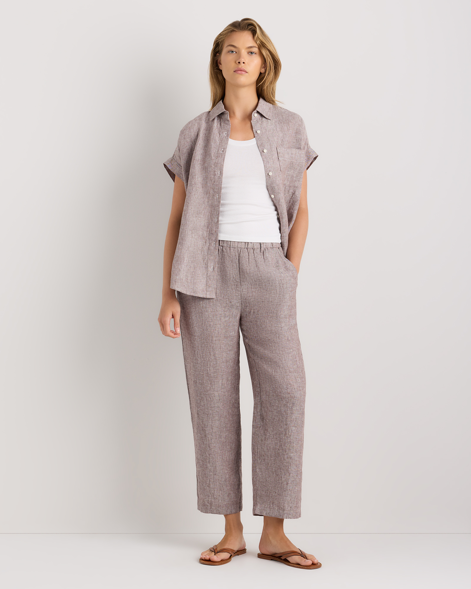 Women's 100% European Linen Pants