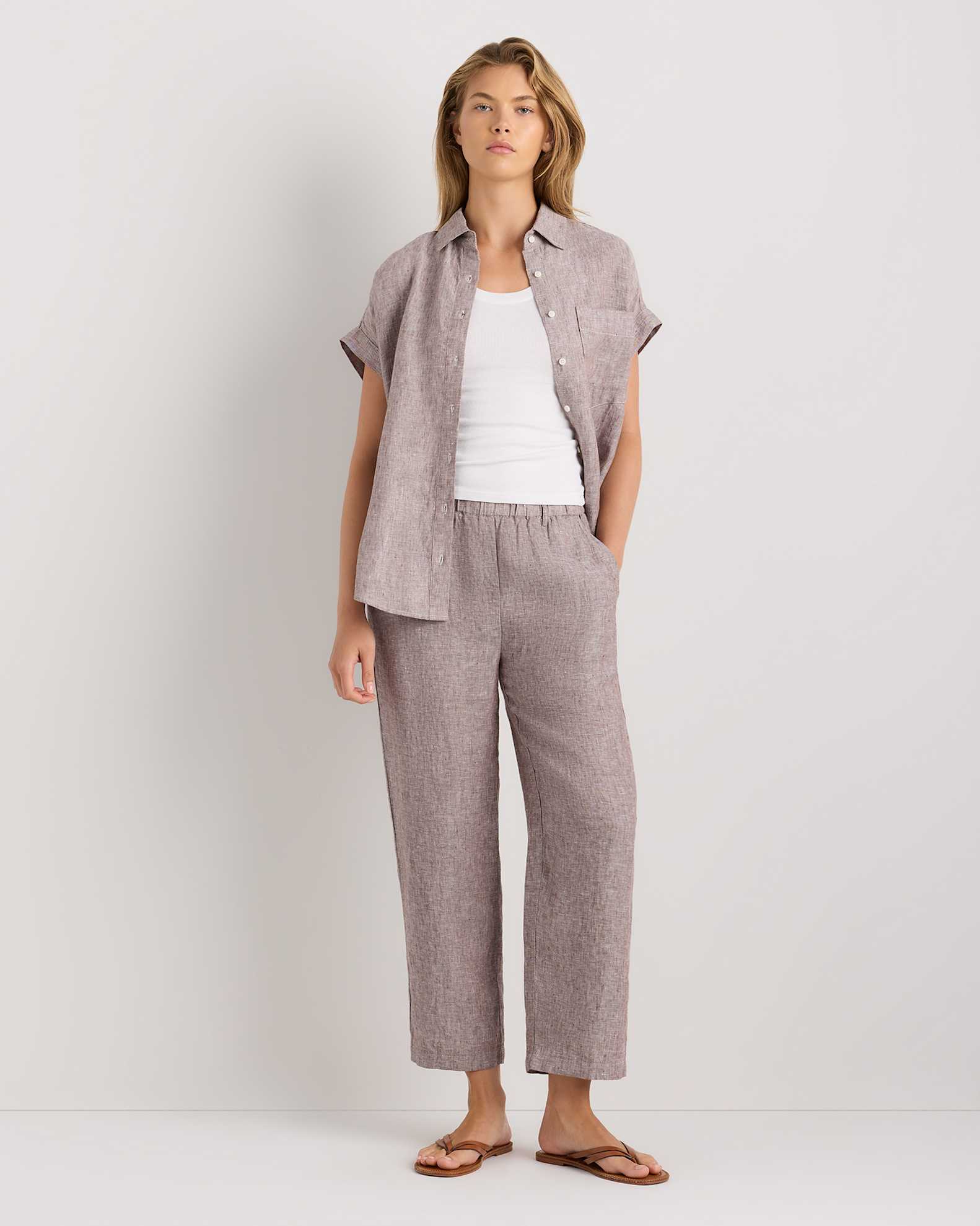 Women's 100% European Linen Pants