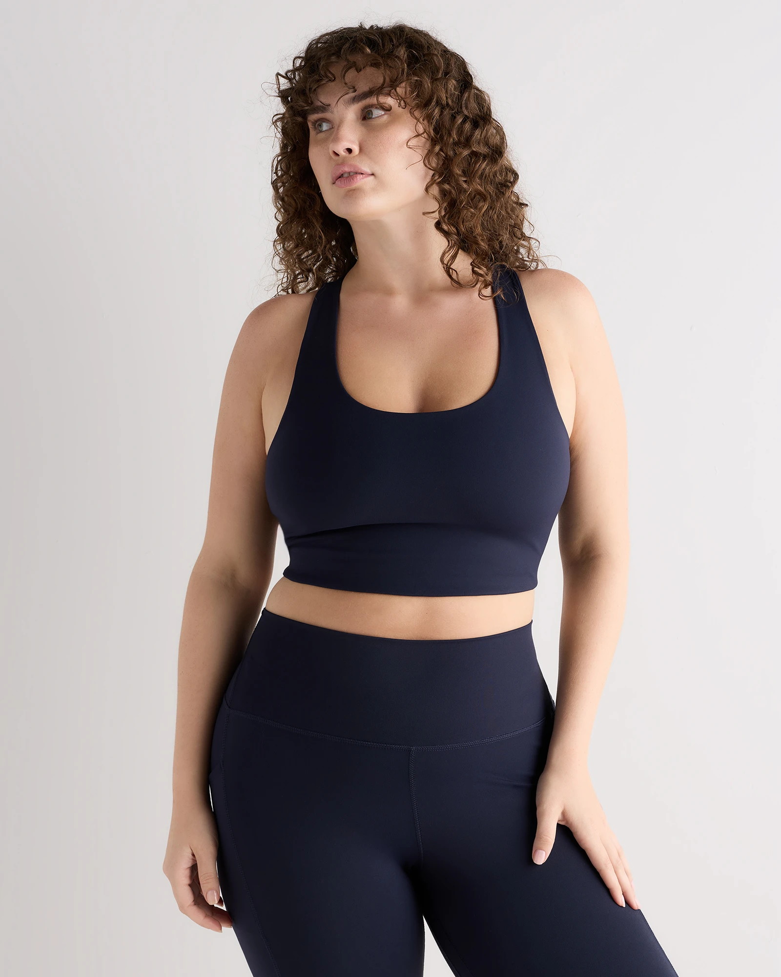 Women's Plus Size Ultra-Form Scoop Neck Longline Bra