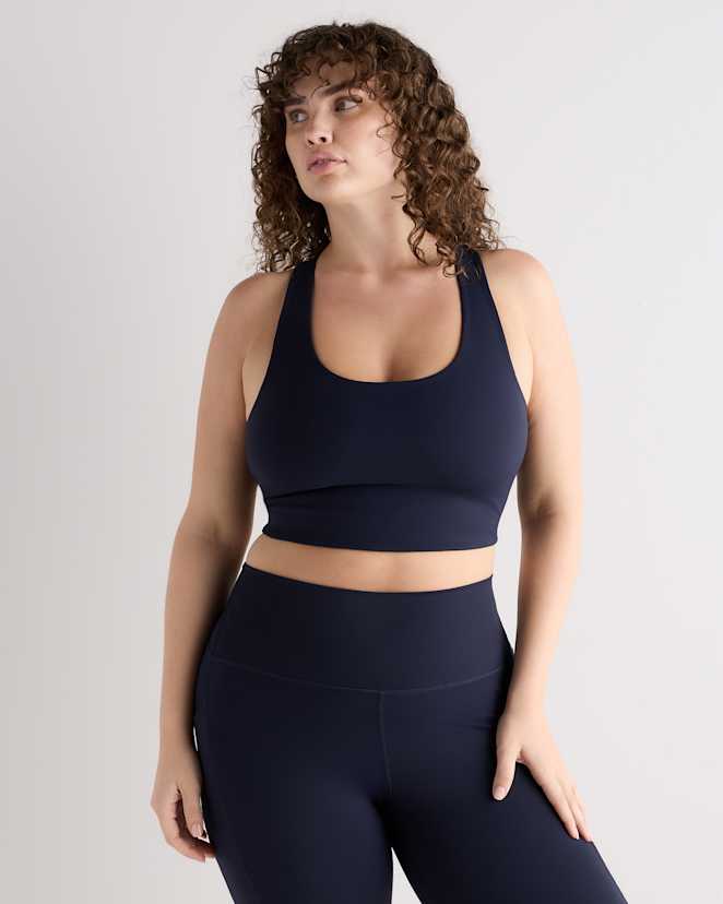 Deep Navy Ultra-Form Scoop Neck Longline Bra