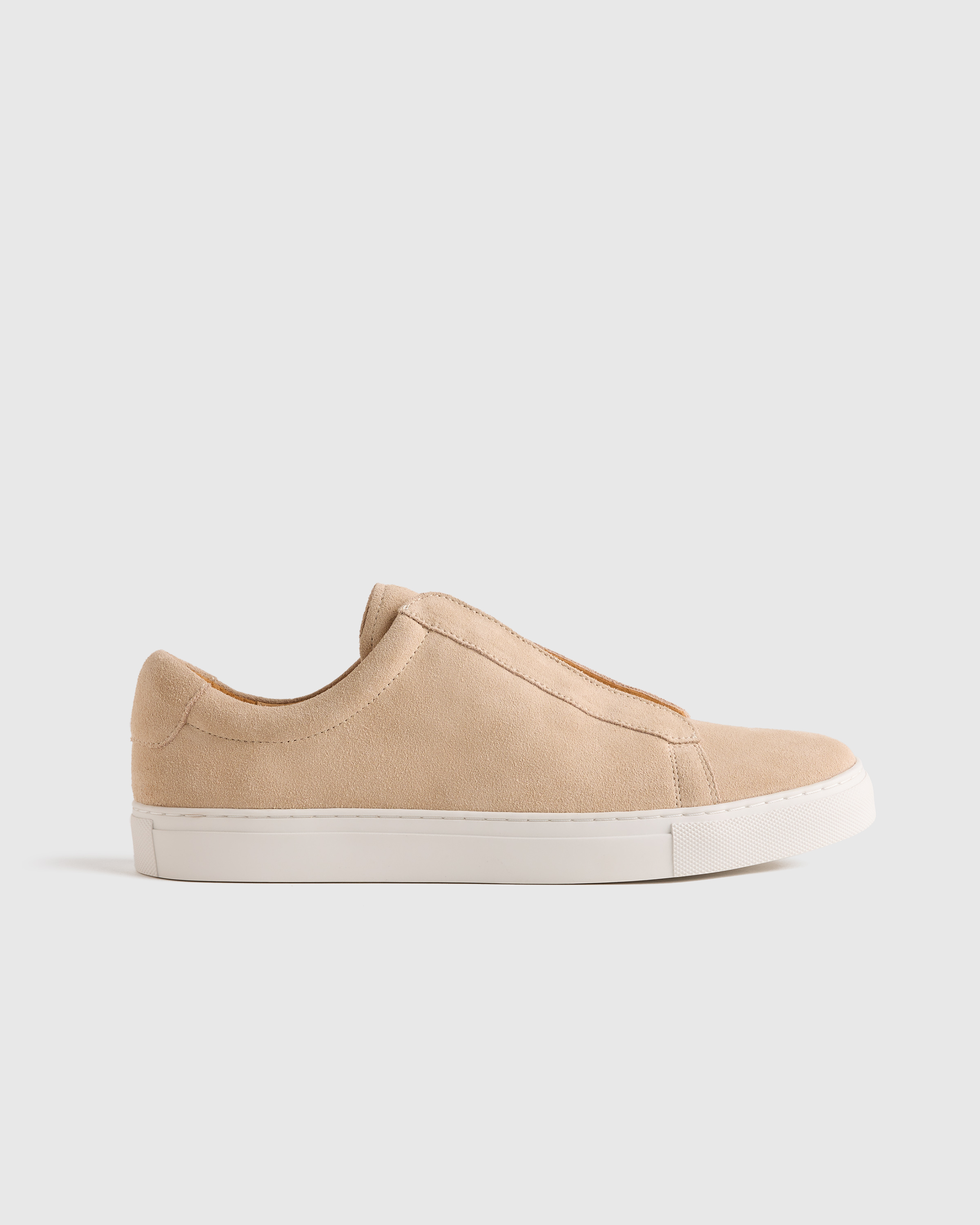 Bone Italian Suede Tailored Sneaker