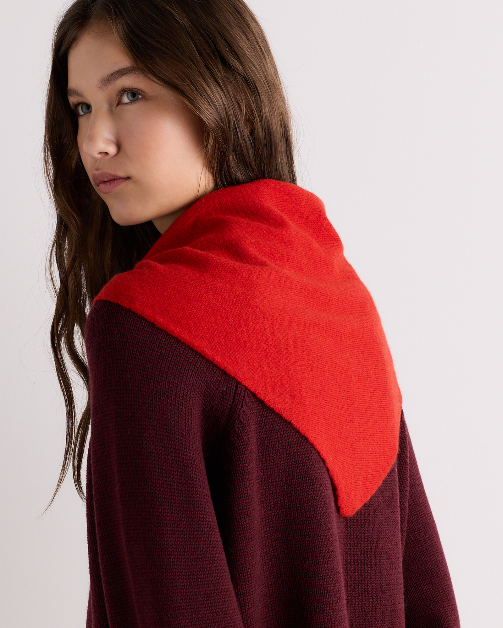 Mongolian Cashmere Triangle Scarf - thumbnail 5