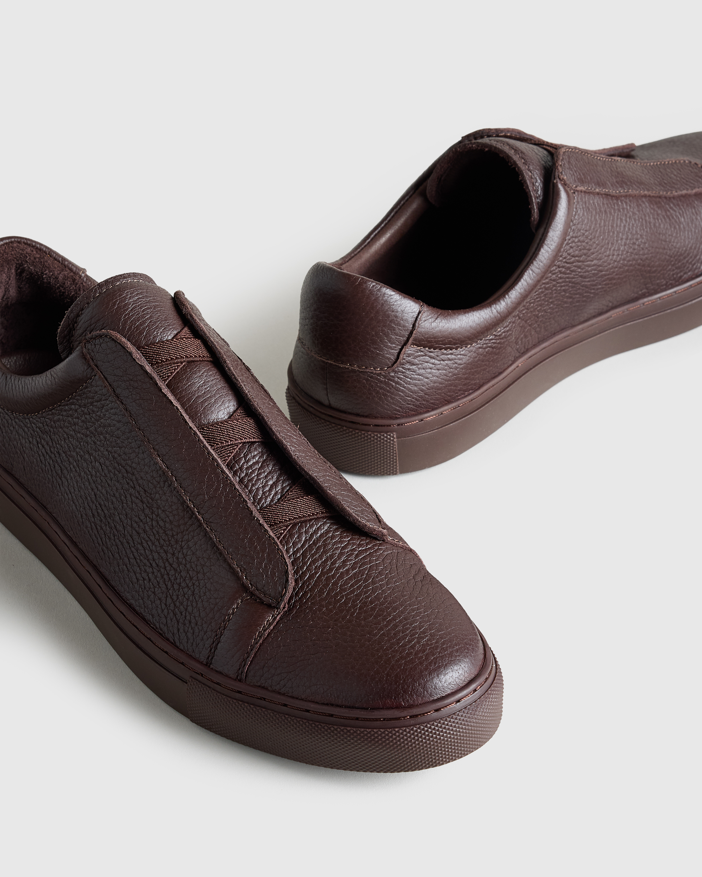 Deerskin Tailored Sneaker in Brunette
