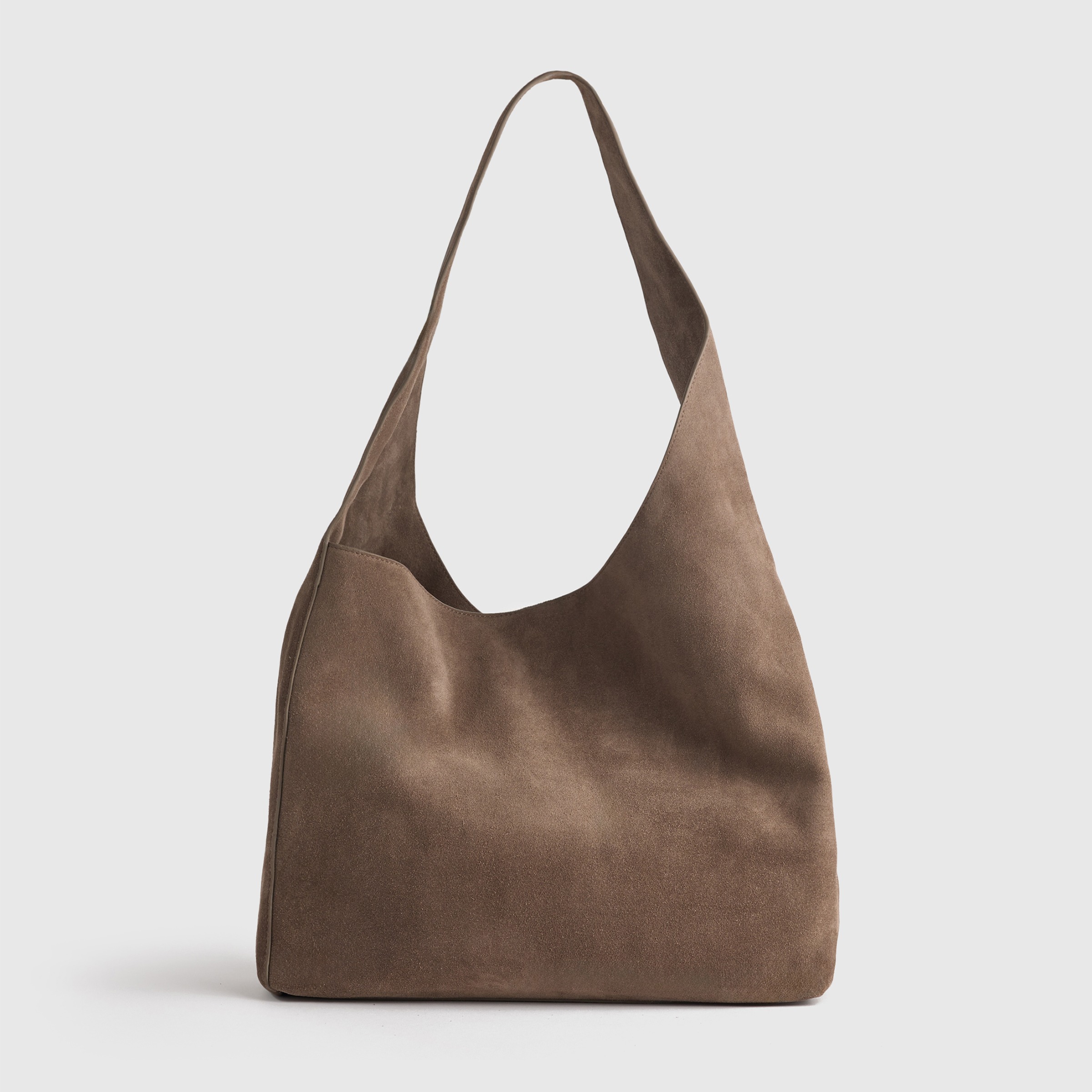 ★MUCENT★ Chillin Suede Shoulder Bag Unisex 3 Colors Suede Shoulder Bag - Brown