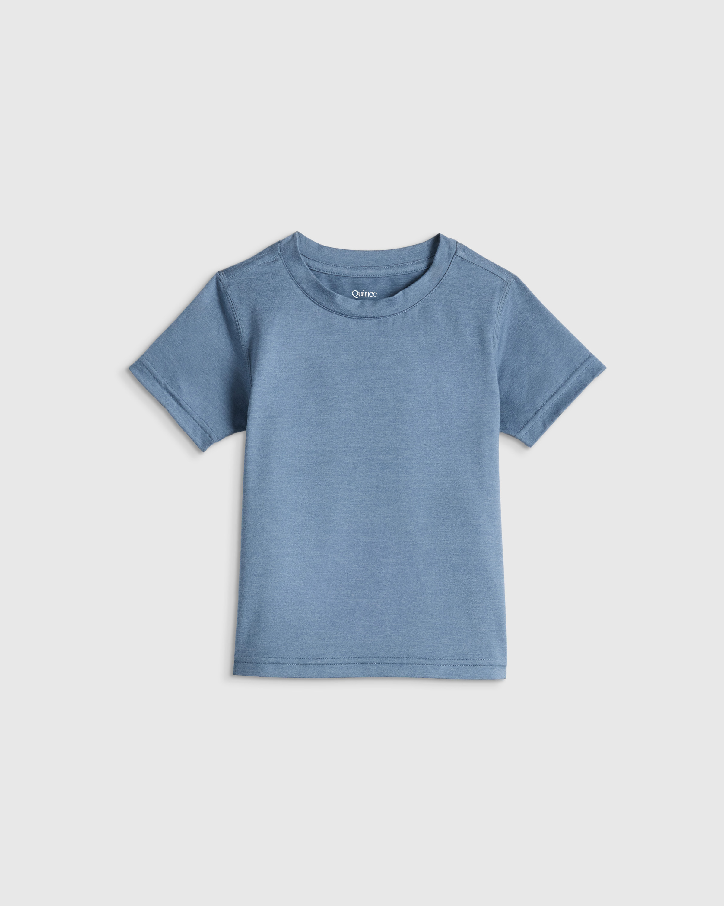 Quince Kids' Flowknit Breeze T-shirt In Blue