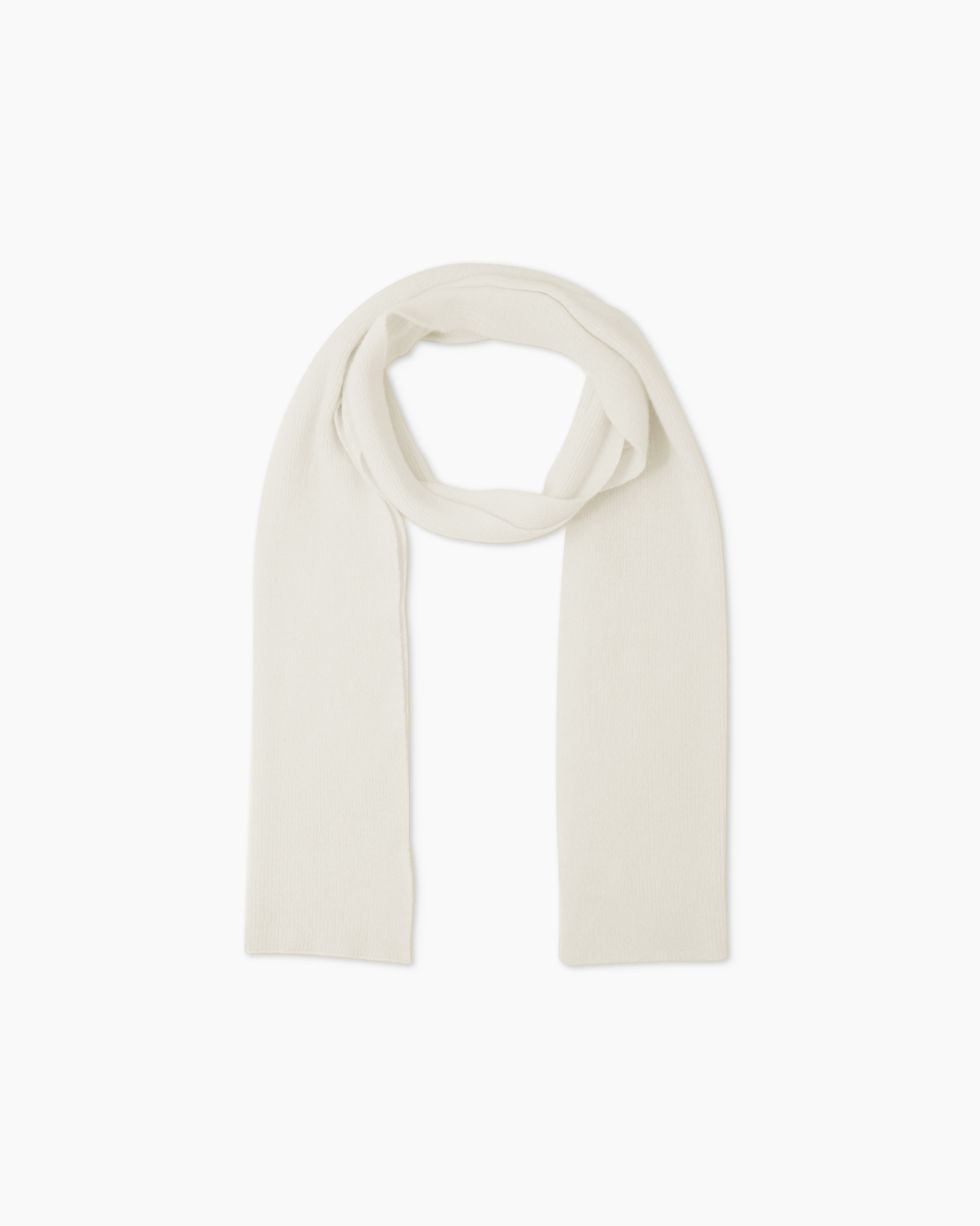 Ivory Mongolian Cashmere Scarf