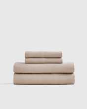 European Linen Sheet Set (Queen size, color Toffee)