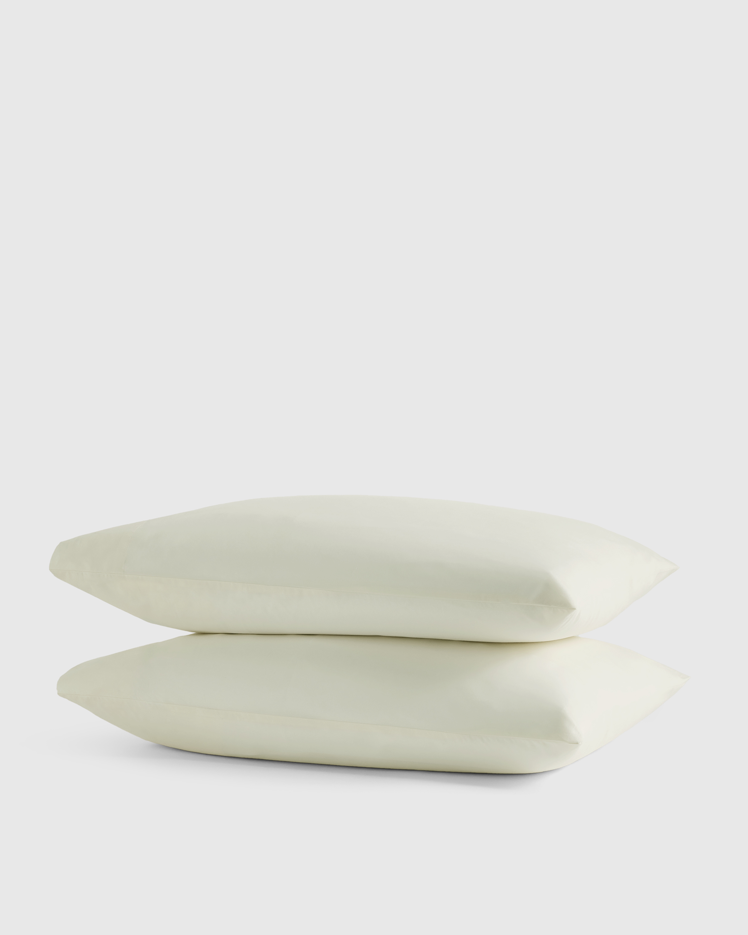 Ivory Classic Organic Percale Pillowcase Set