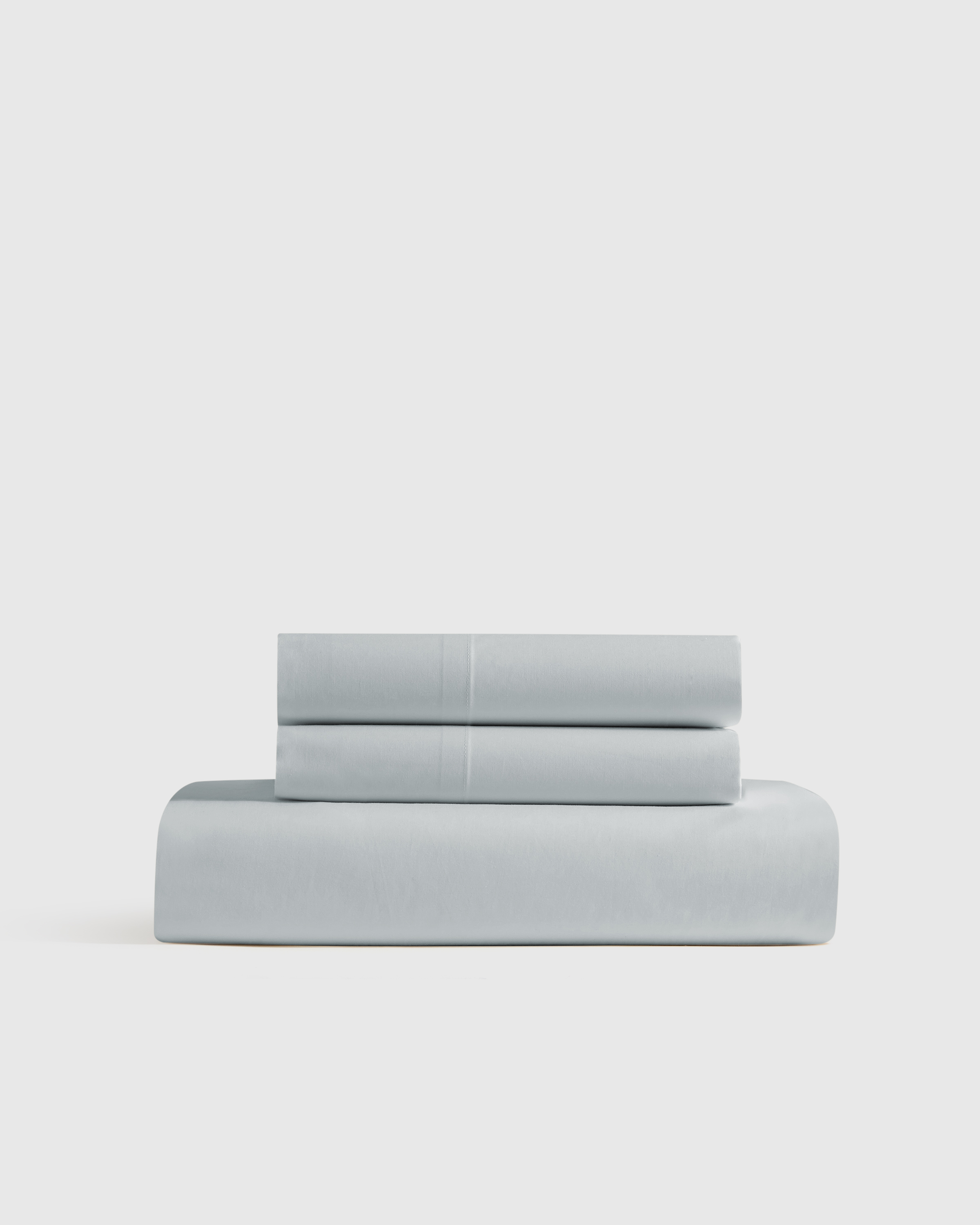 Mist Classic Organic Percale Fitted Sheet Set