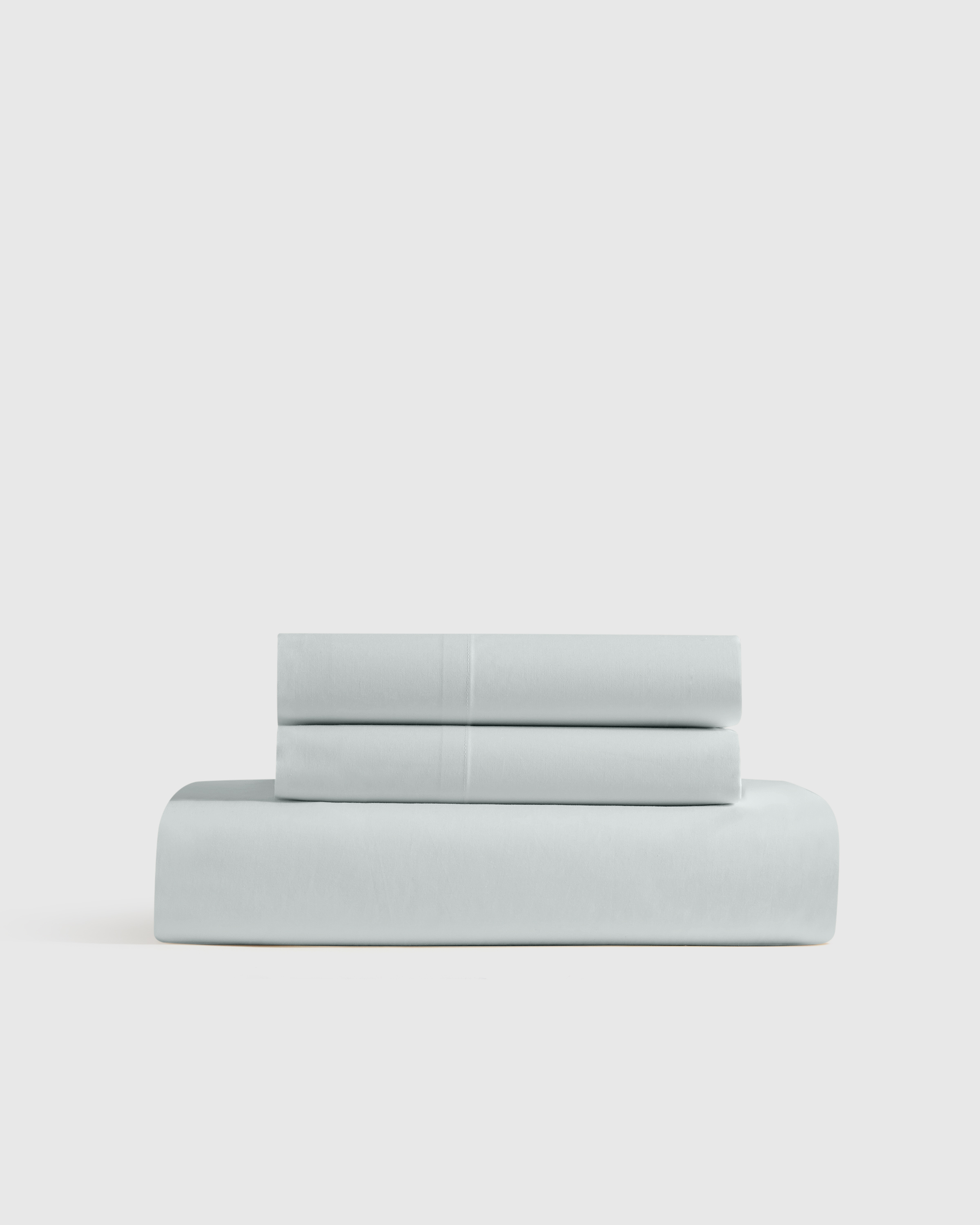 Mist Classic Organic Percale Fitted Sheet Set